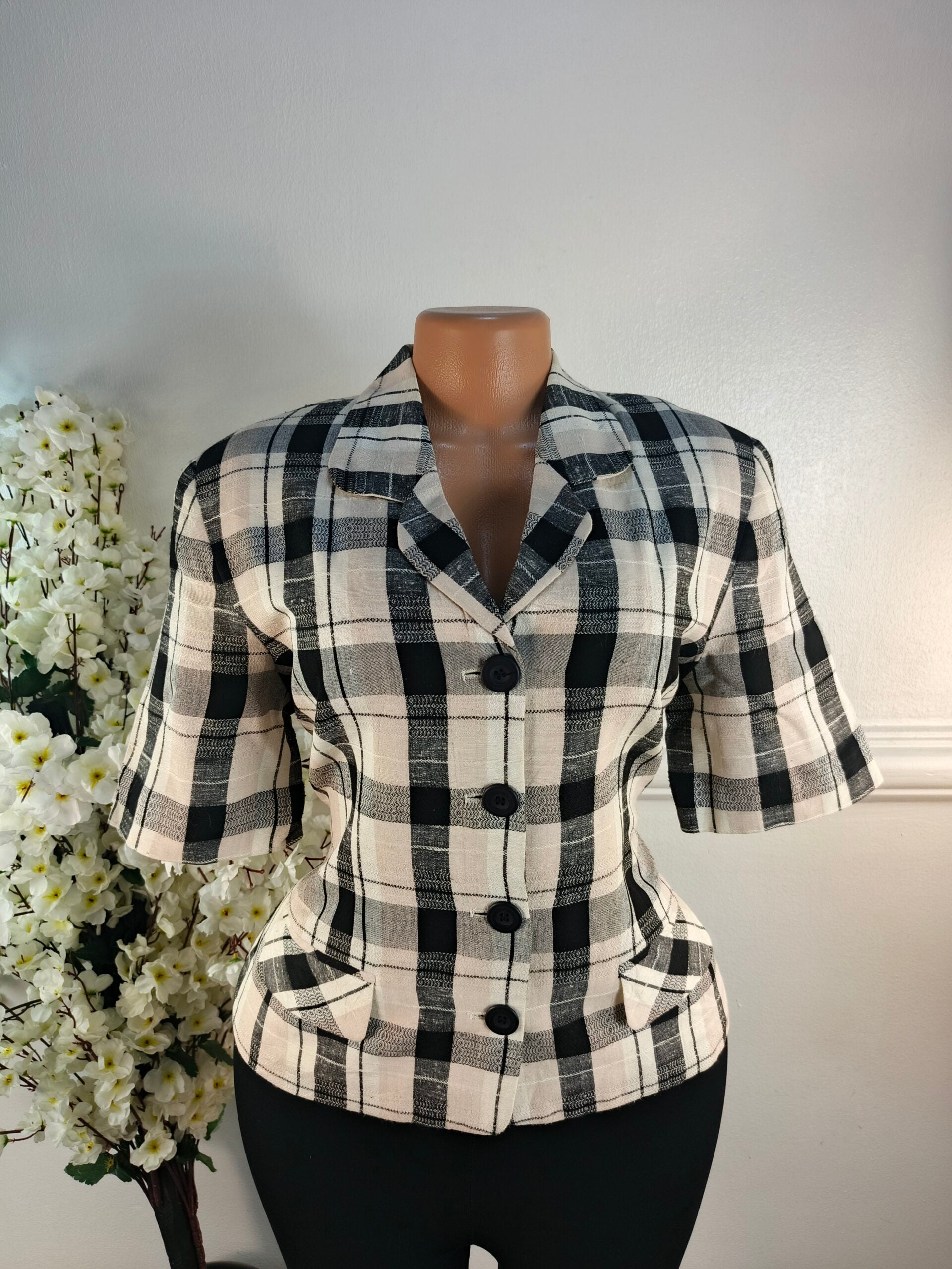 J.F.W CLASSICS UK SIZE 12 [LENGHT 23 INCHES, CHECKERS] image 0