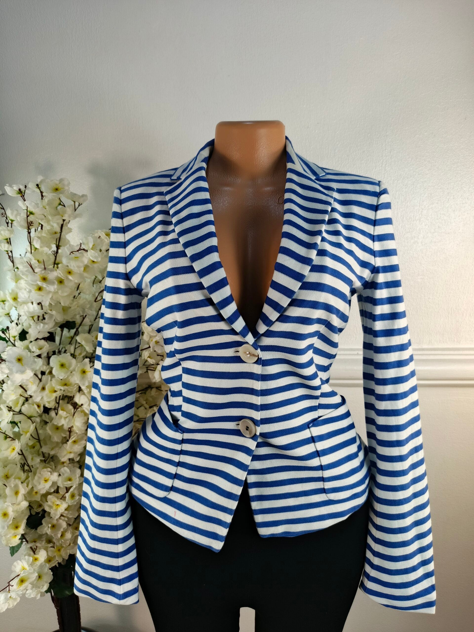 LAUREL UK SIZE 6 [LENGTH 26 INCHES, BLUE &amp; WHITE] image 0