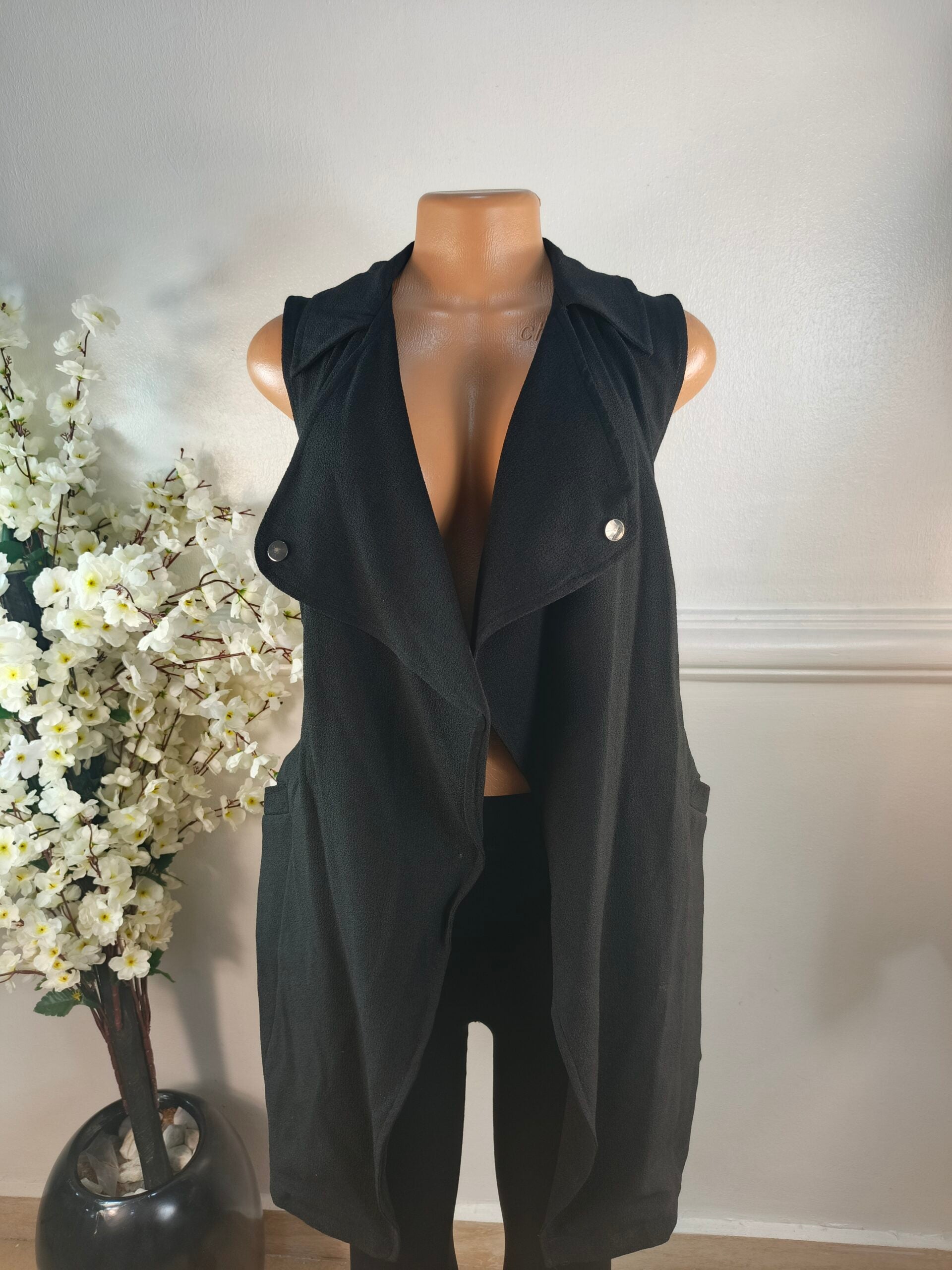 RIVER ISLAND UK SIZE 10 [LENGHT 35 INCHES, BLACK] image 0