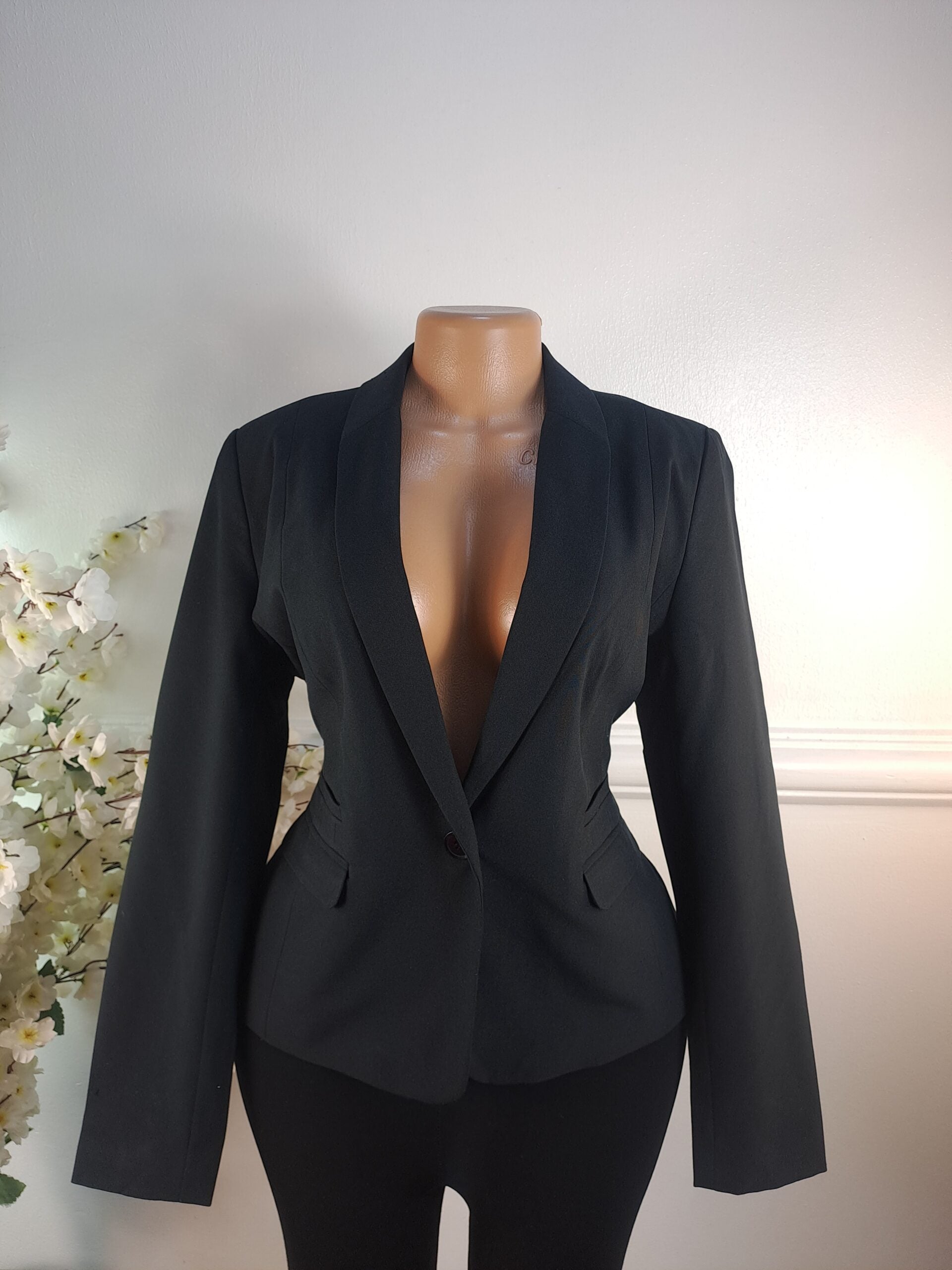NEW LOOK UK SIZE 14 [LENGTH 25 INCHES, BLACK] image 0