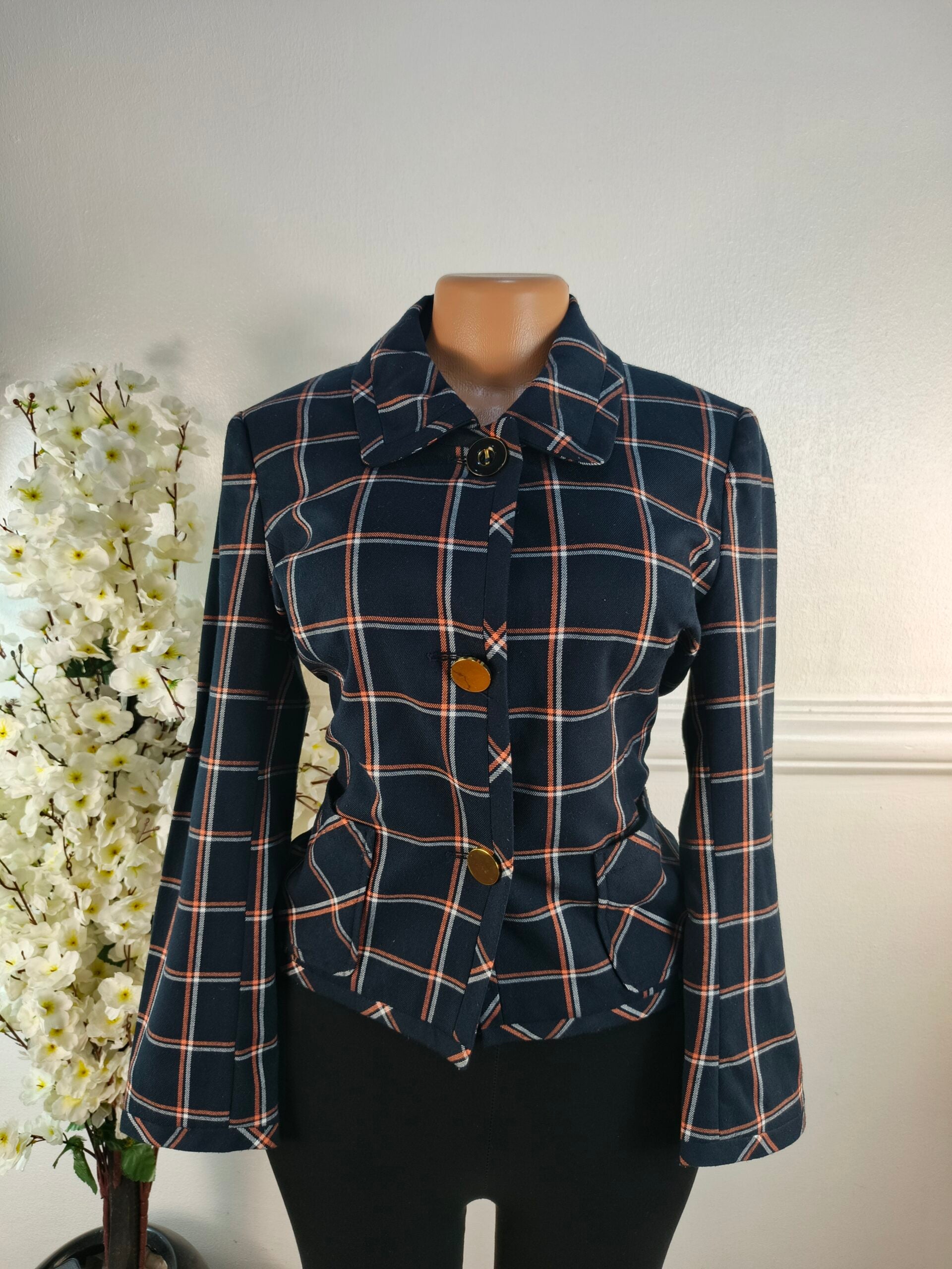 BANANA REPUBLIC UK SIZE 8 [LENGTH 22 INCHES,NAVY BLUE] image 0