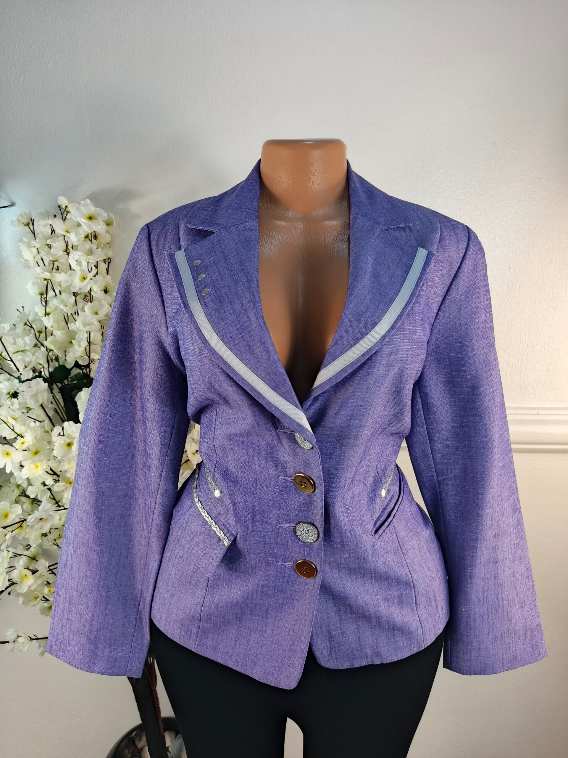 VIA VENETO UK SIZE 12 [LENGHT 24 INCHES, PURPLE] image 0