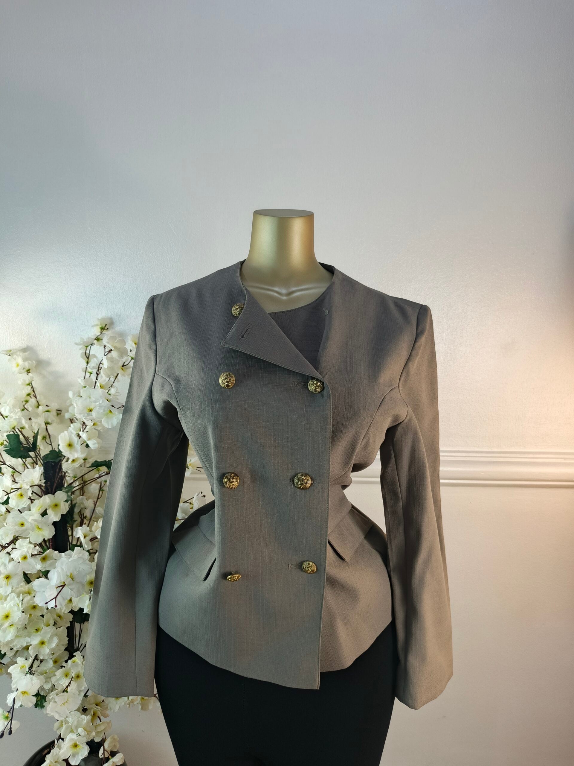 DEBENHAMS UK SIZE 12 [LENGTH 25 INCHES, GREY] image 0