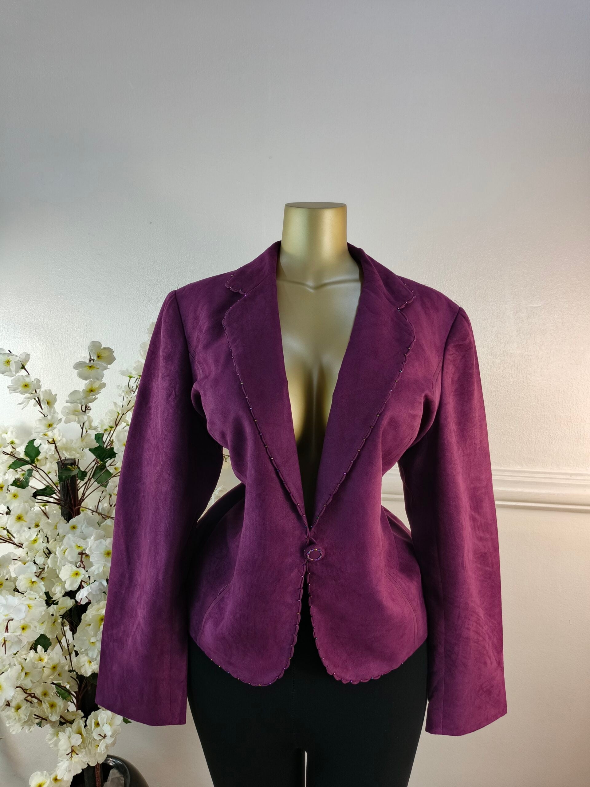 JACQUES VERT UK SIZE 22 [LENGTH 26 INCHES, PURPLE] image 0