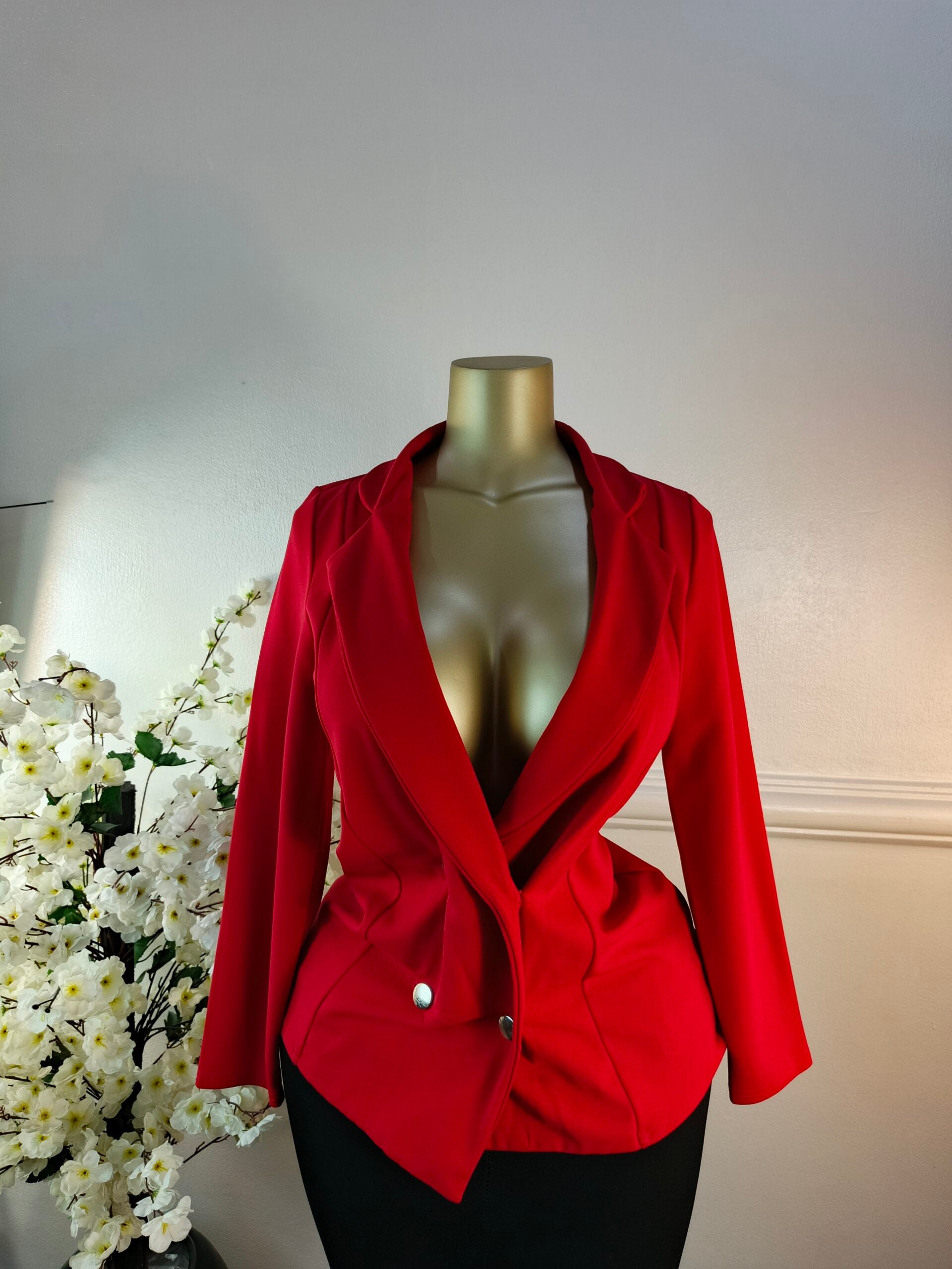 BOOHOO UK SIZE 10 [LENGTH 27 INCHES, RED] image 0