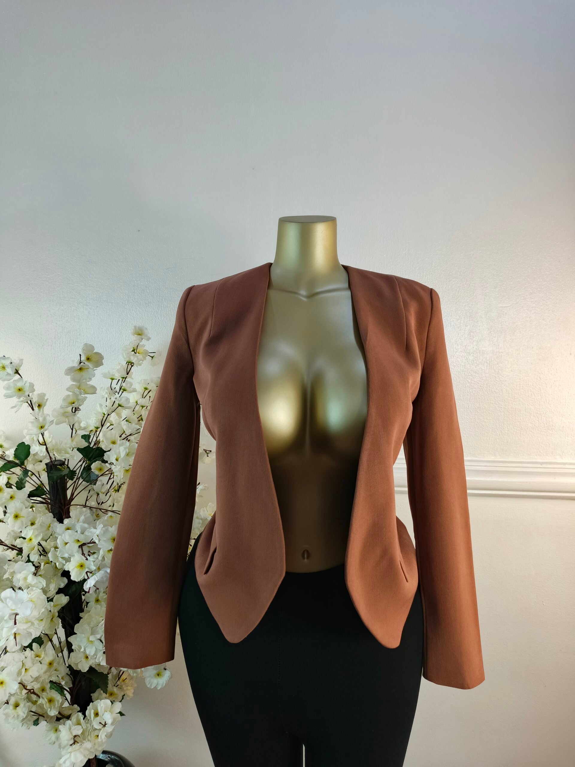 NEXT TAILORING UK SIZE 8 [LENGTH 24 INCHES, BROWN] image 0