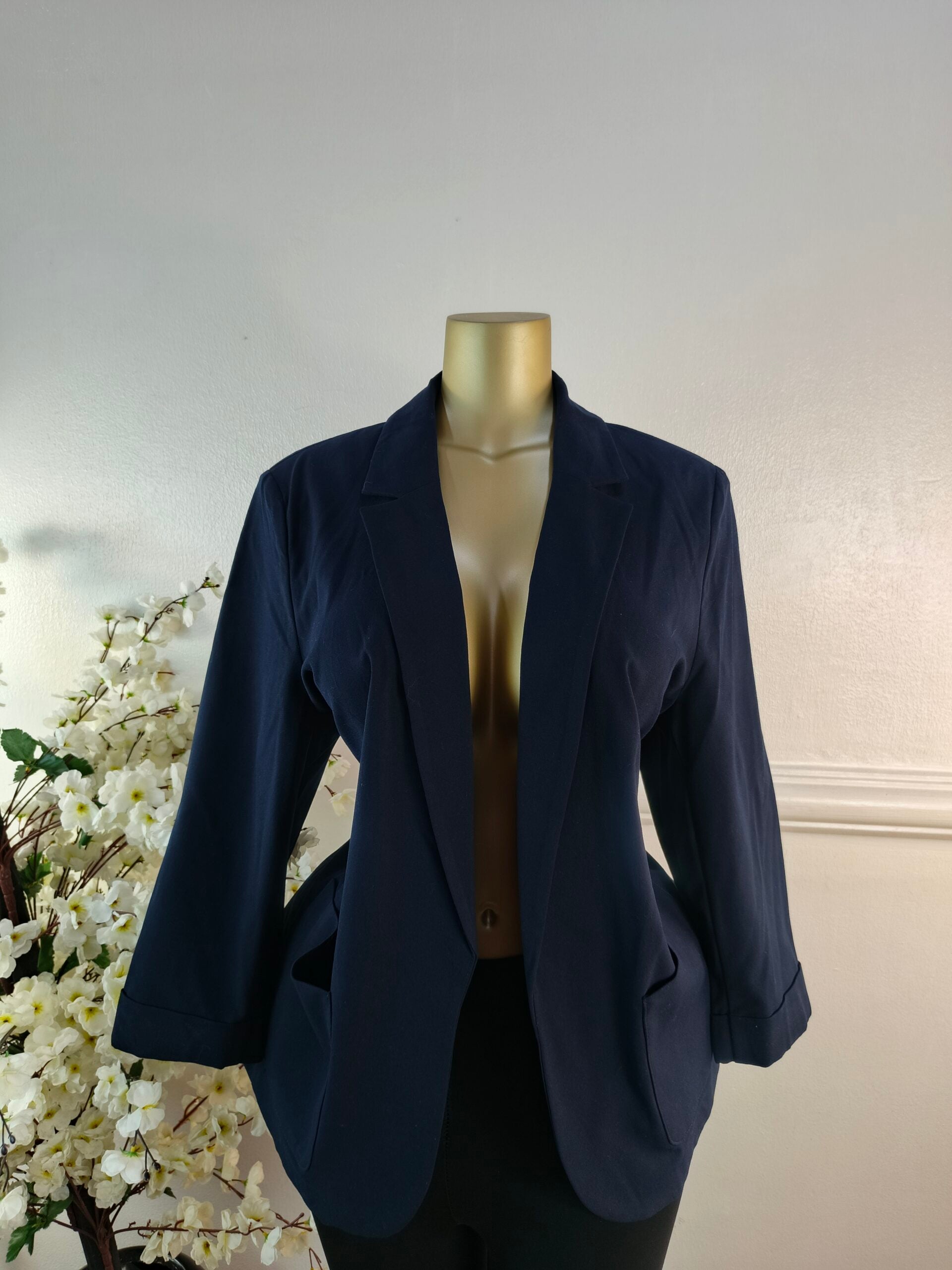 M&amp;S COLLECTION UK SIZE 20 [LENGTH 29 INCHES, NAVY BLUE] image 0