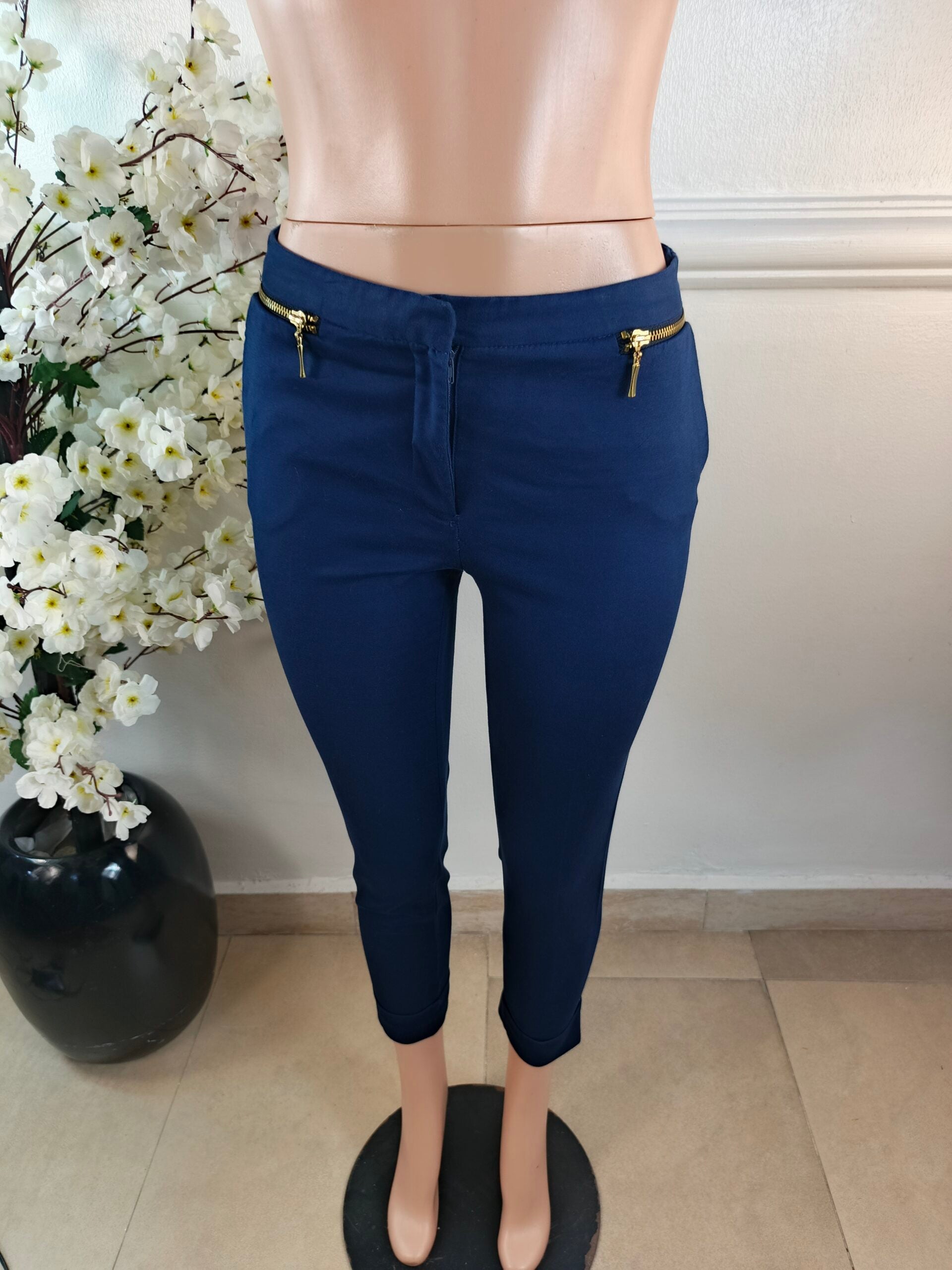 ZARA BASIC UK SIZE 10 [LENGTH 34 INCHES, BLUE] image 0