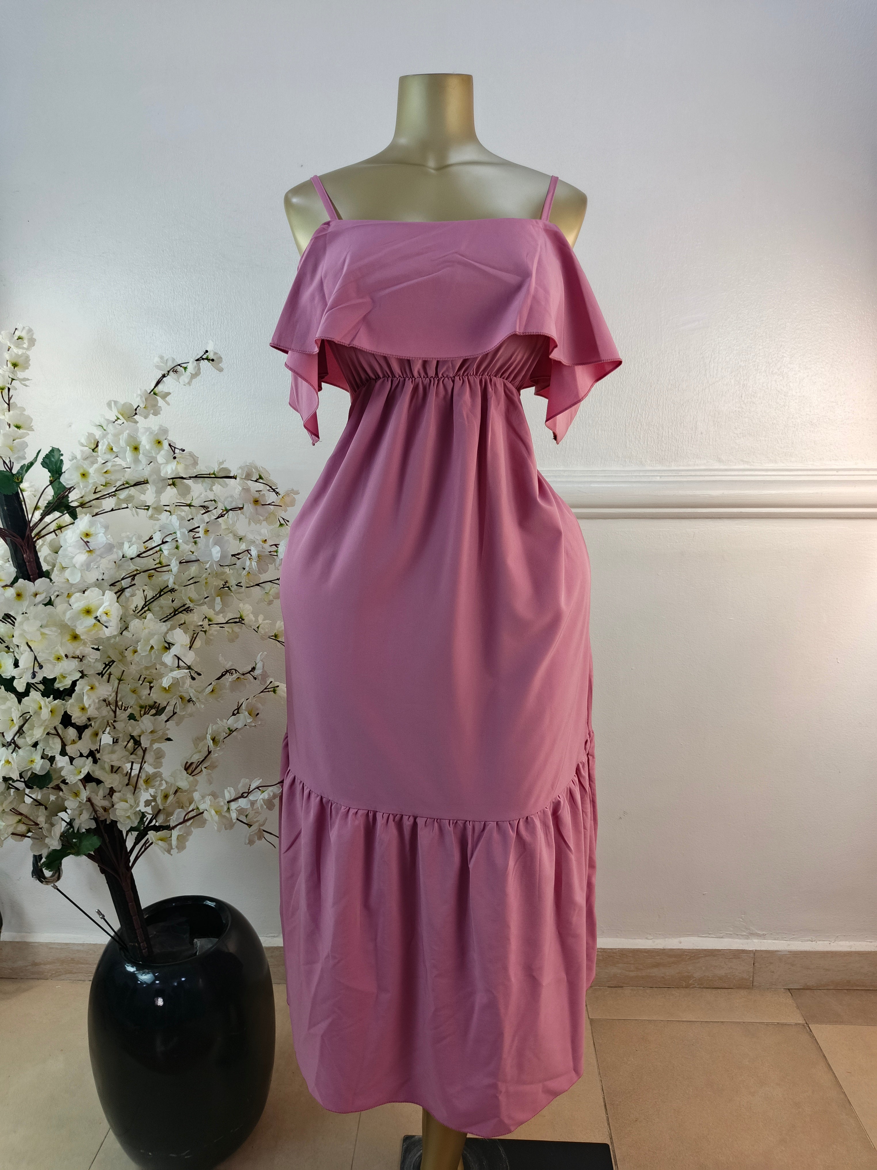 DRESS UK SIZE 8 [LENGTH 53 INCHES]