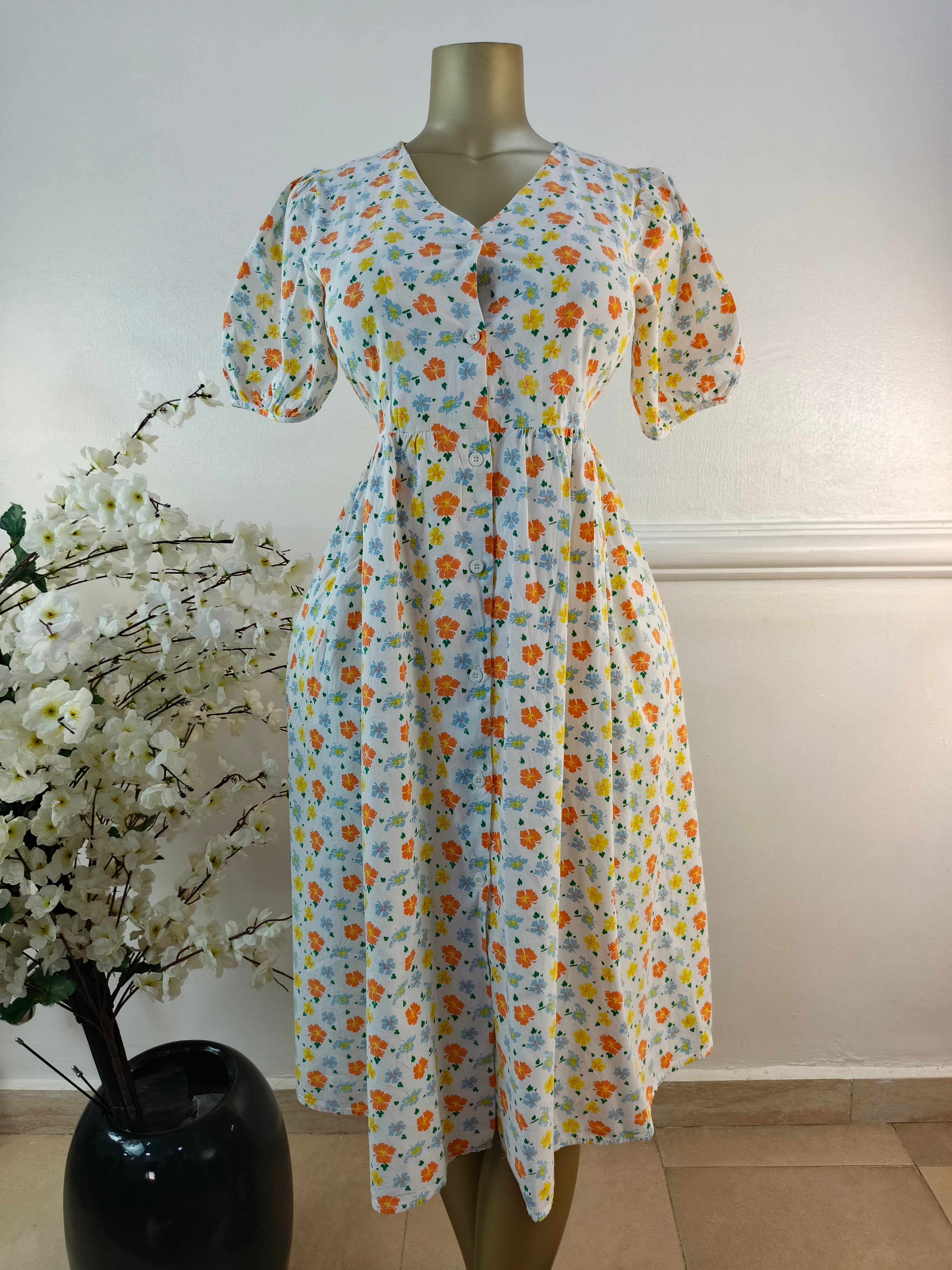 DRESS UK SIZE 10 [LENGTH 48 INCHES]