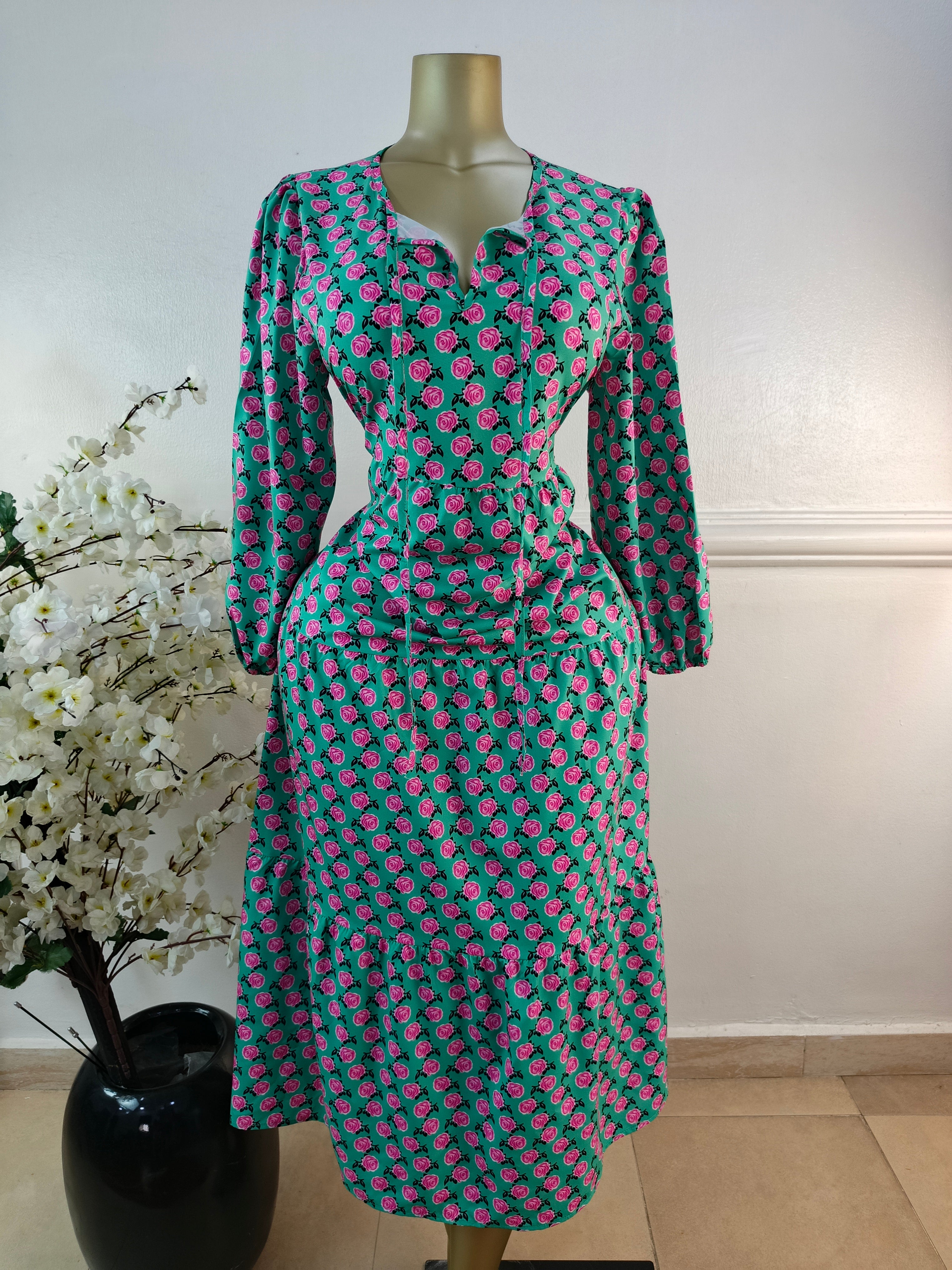 DRESS UK SIZE 12 [LENGTH 53 INCHES]