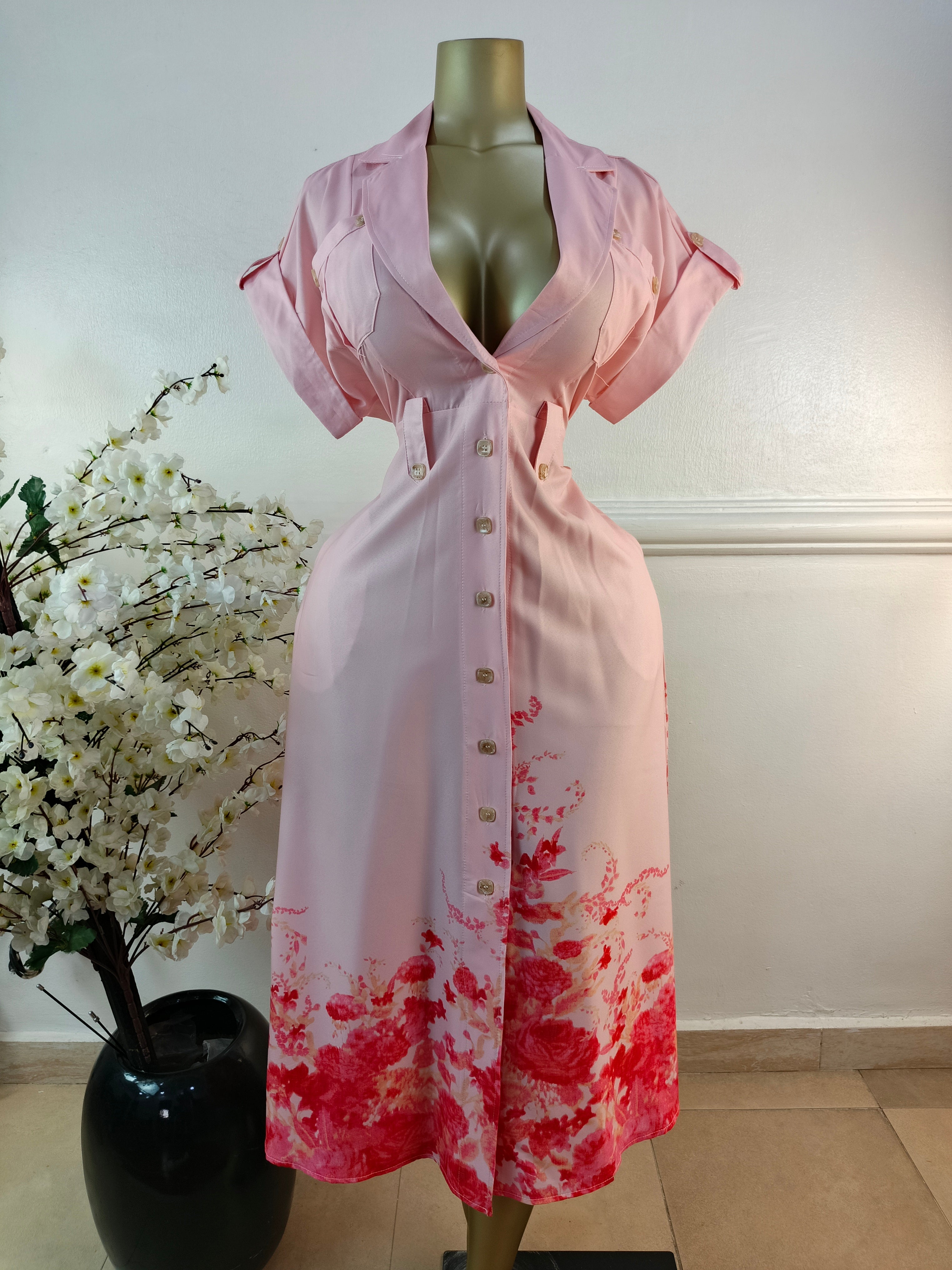 DRESS UK SIZE 10 [LENGTH 52 INCHES]