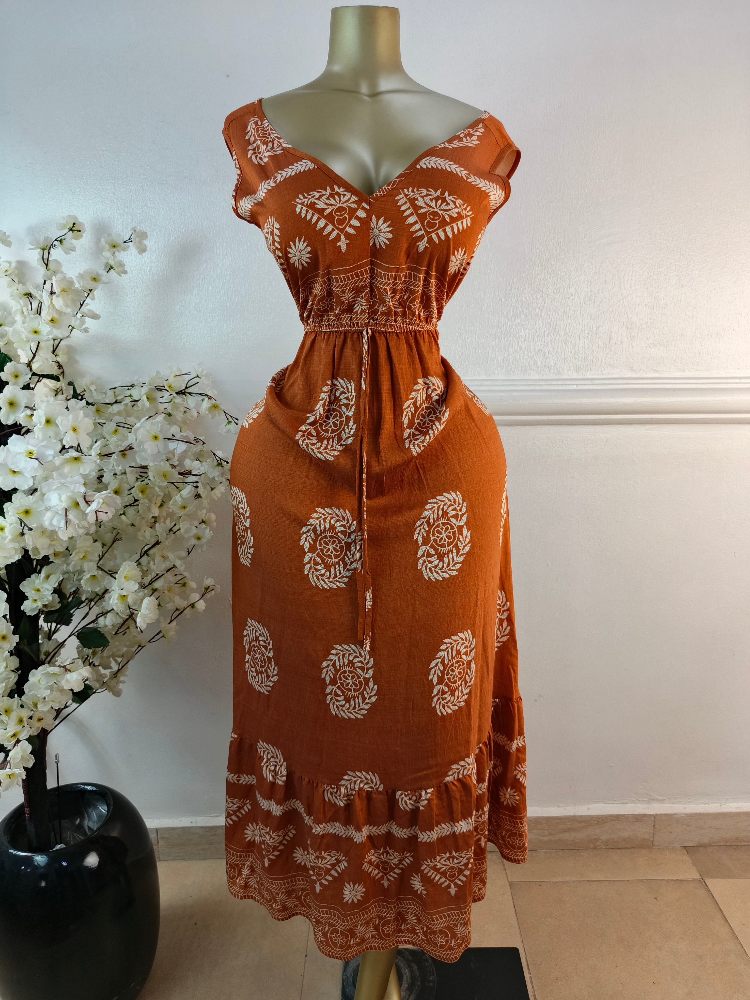 DRESS UK SIZE 10 [LENGTH 55 INCHES]