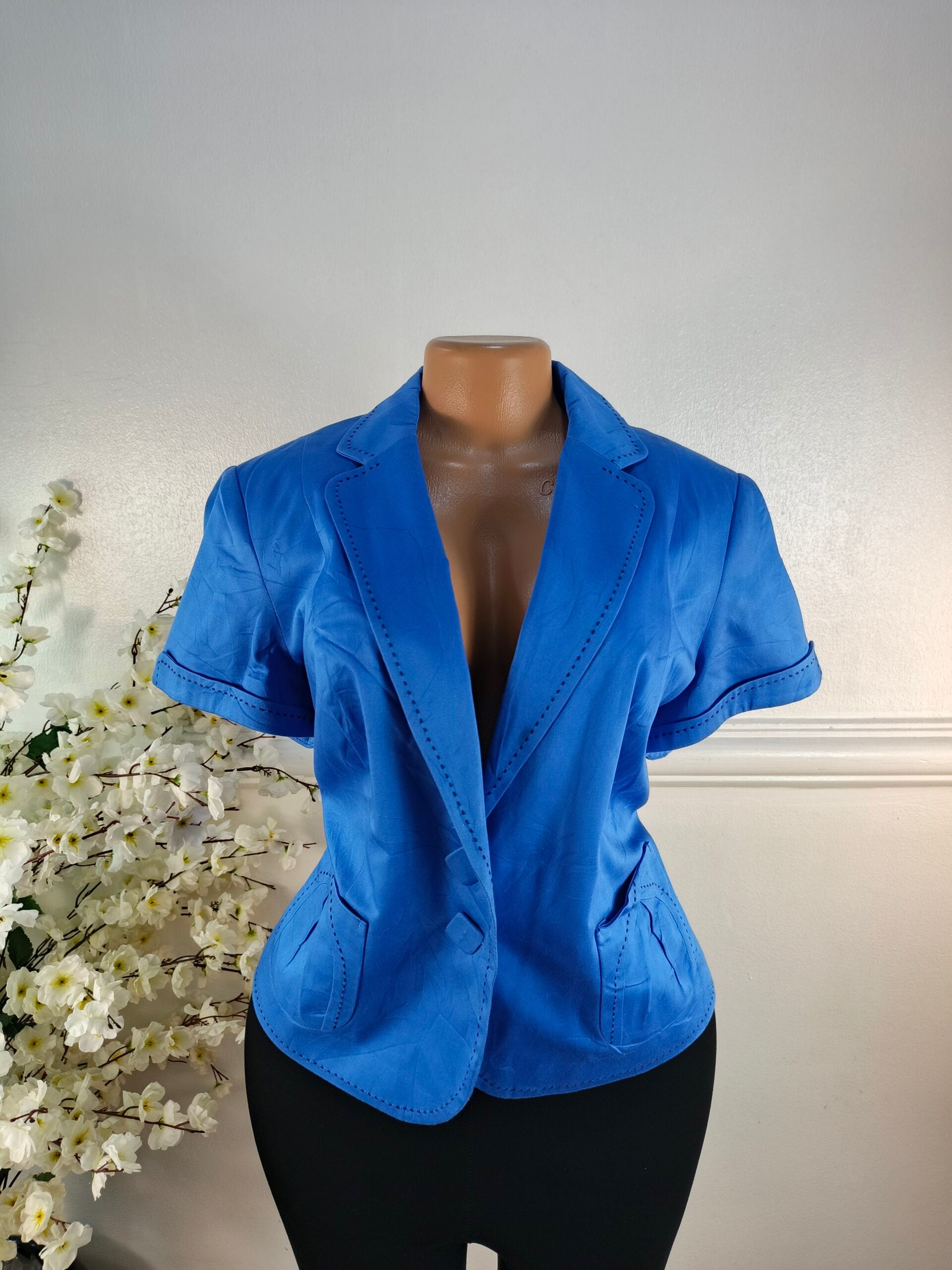 MARKS &amp; SPENCER UK SIZE 16 [LENGTH 24 INCHES, BLUE] image 0