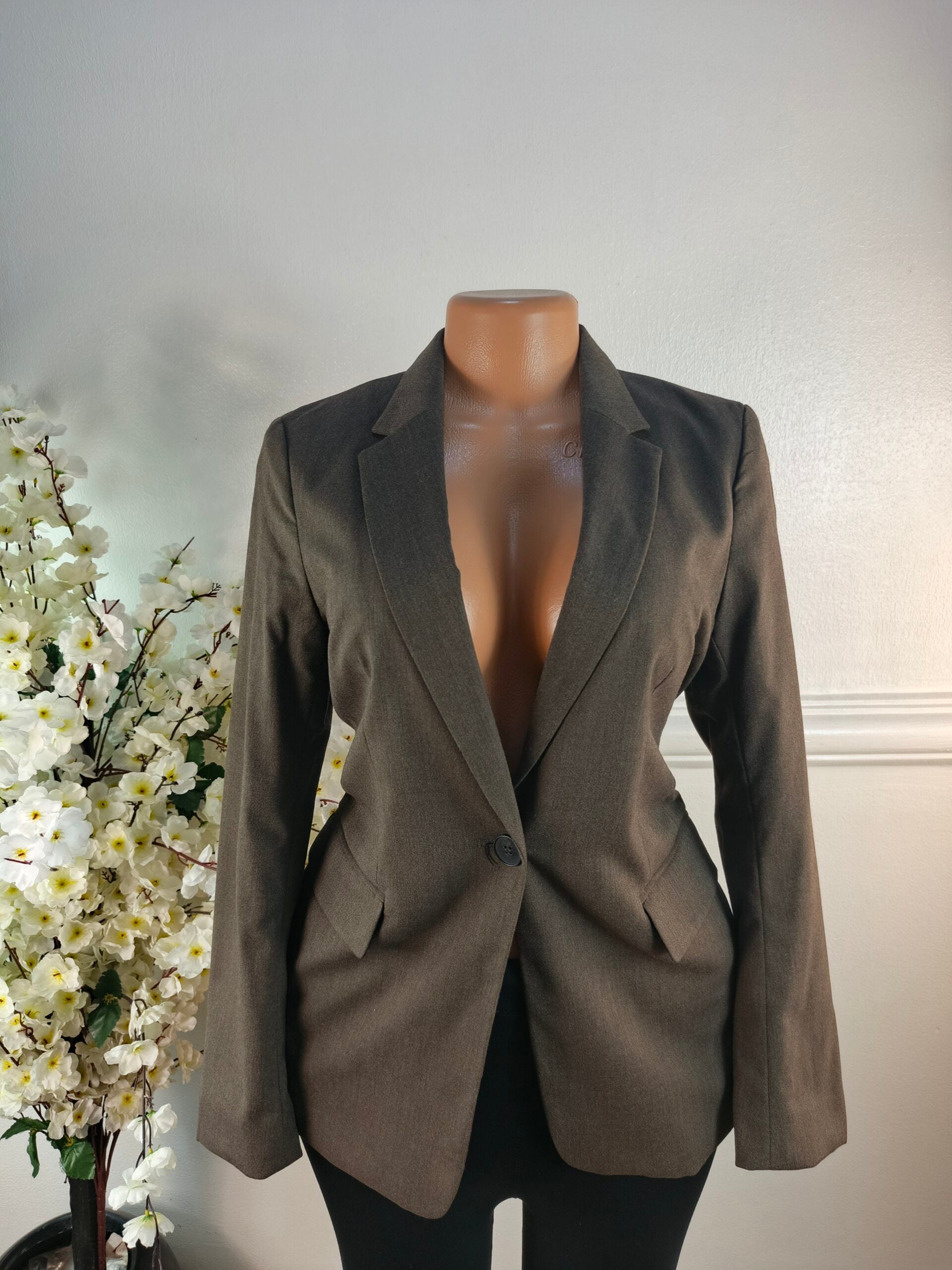 H&amp;M UK SIZE 8 [LENGTH 29 INCHES, OLIVE] image 0