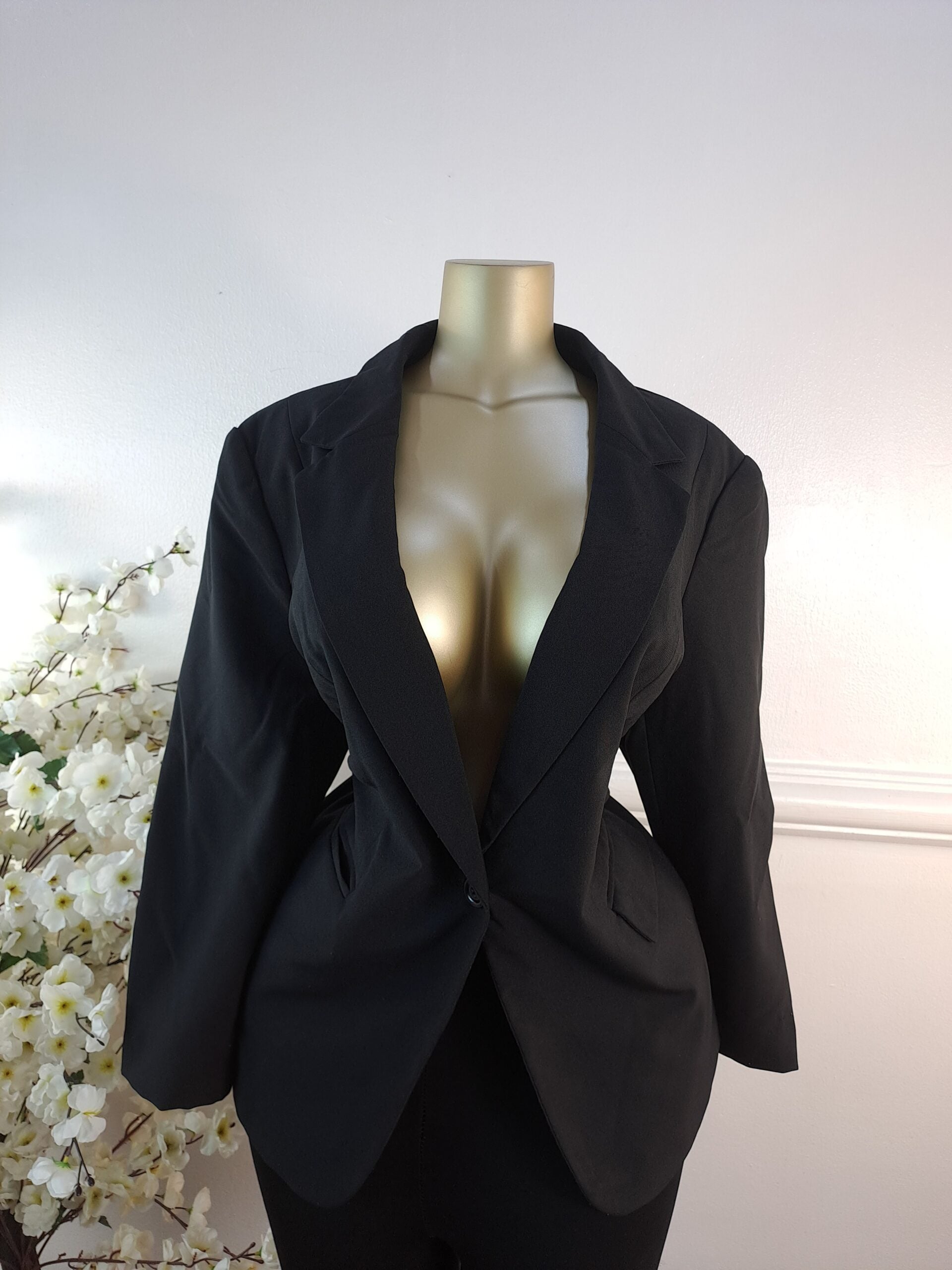PAPAYA UK SIZE 22 [LENGTH 29 INCHES, BLACK] image 0