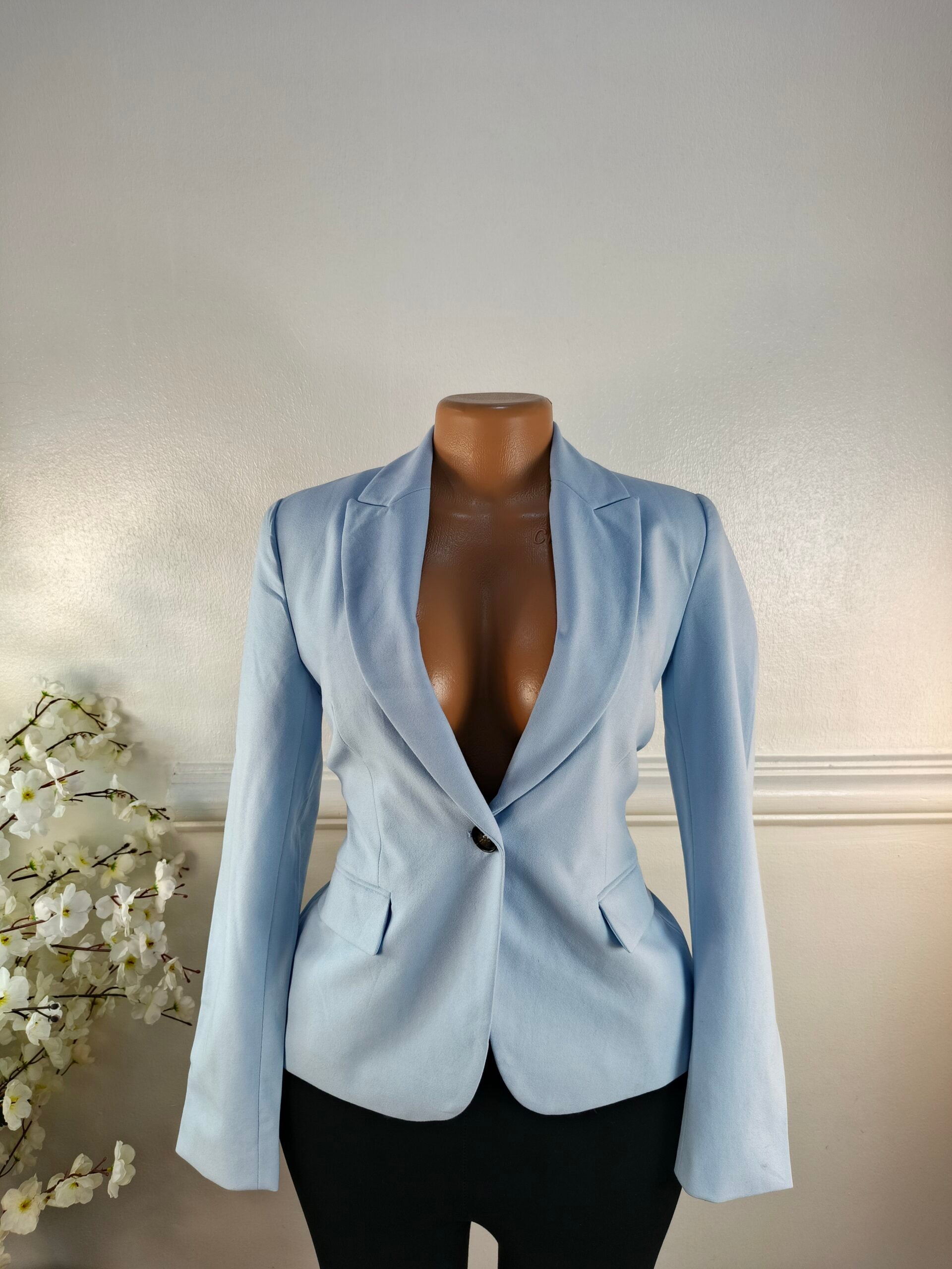ZARA UK SIZE 6 [LENGTH 24 INCHES, BLUE] image 0