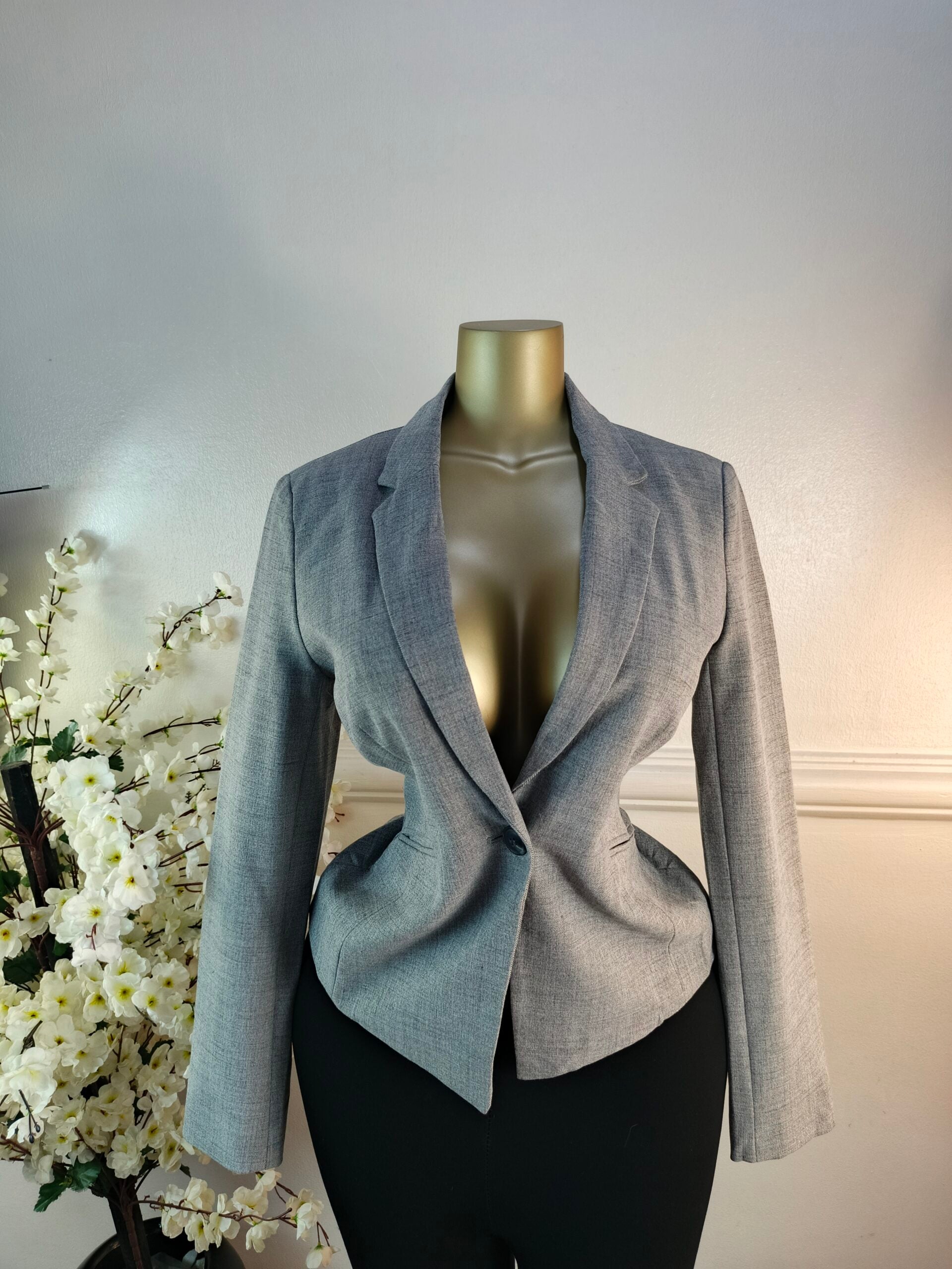 DEBENHAMS UK SIZE 10 [LENGTH 24 INCHES, GREY] image 0