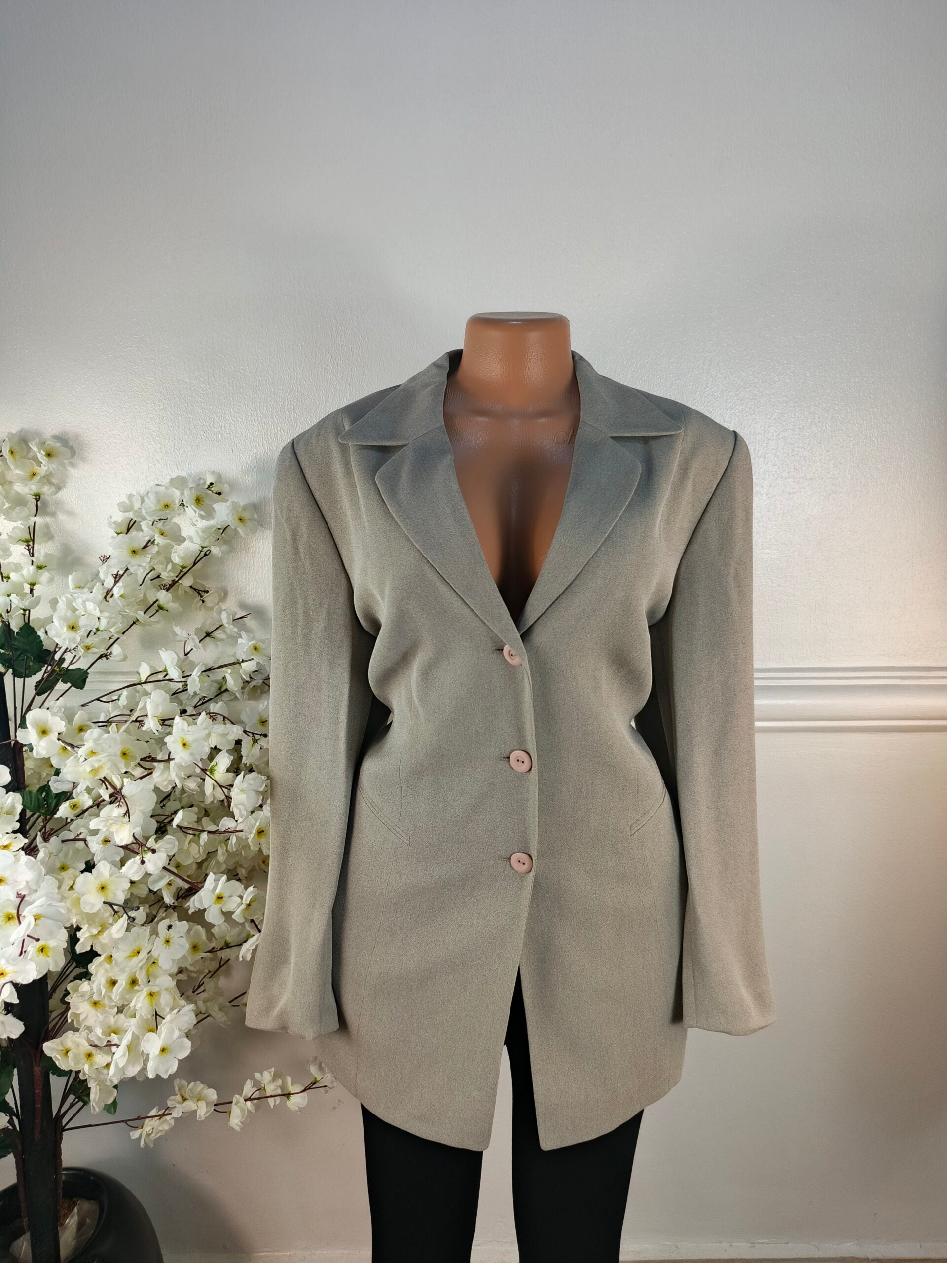 FRANCO CALLEGARI UK SIZE 16 [LENGTH 33 INCHES, CREAM] image 0