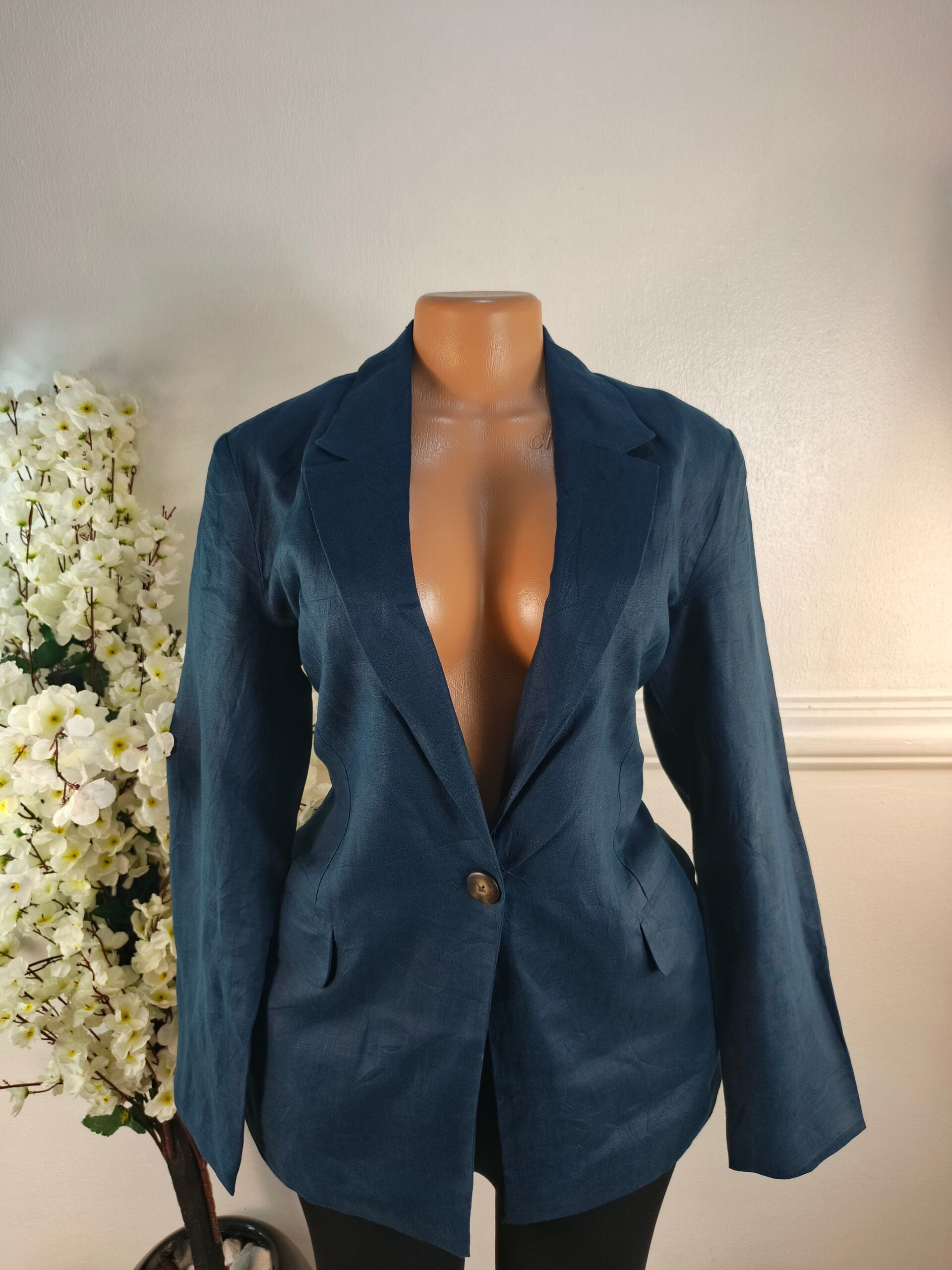 THE PRIMARK EDIT UK SIZE 12 [LENGHT 29 INCHES, NAVY BLUE] image 0