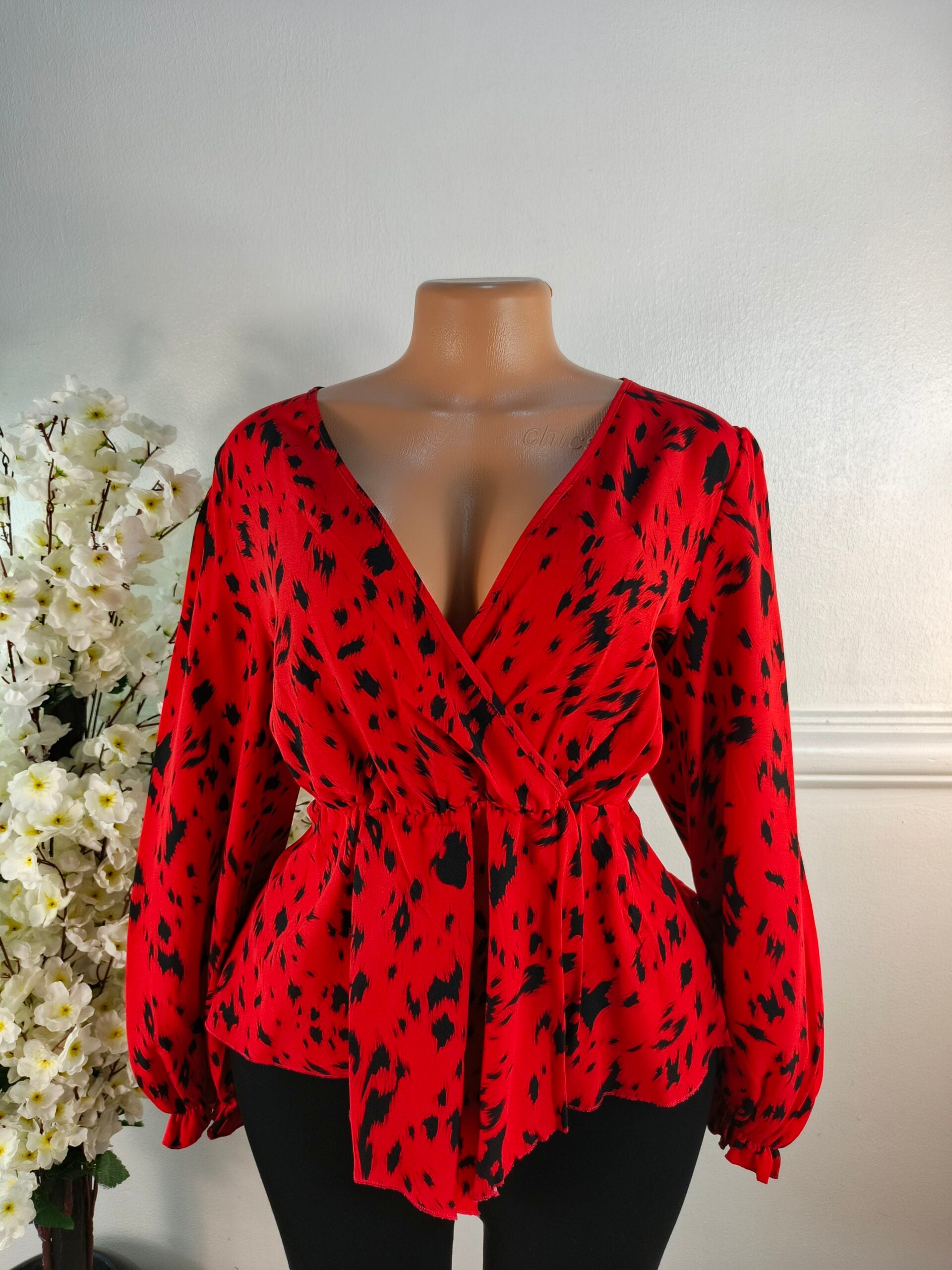 SHEIN CURVE UK SIZE 14 [RED] image 0