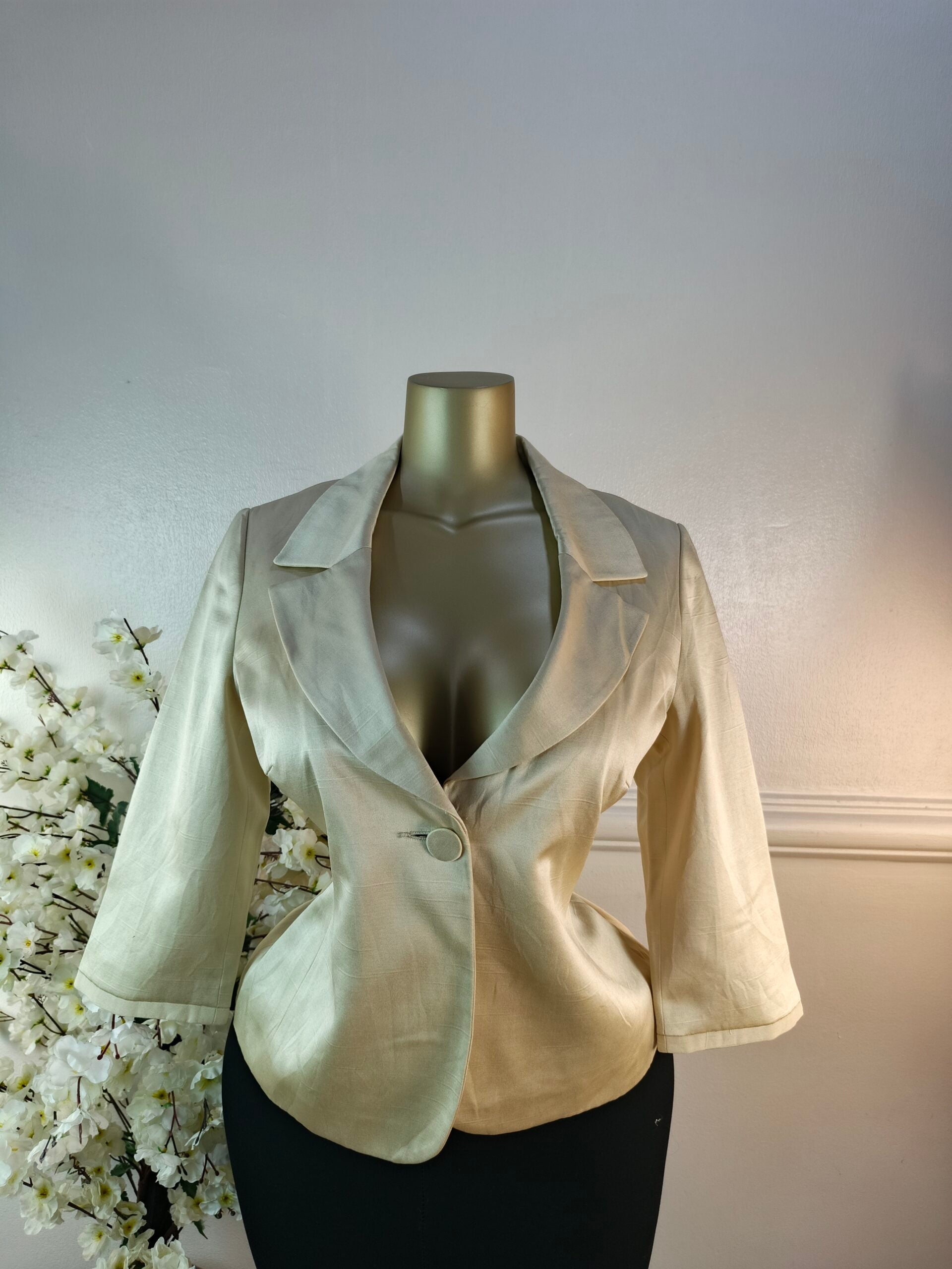 MONSOON UK SIZE 10 [LENGTH 24 INCHES, CREAM] image 0