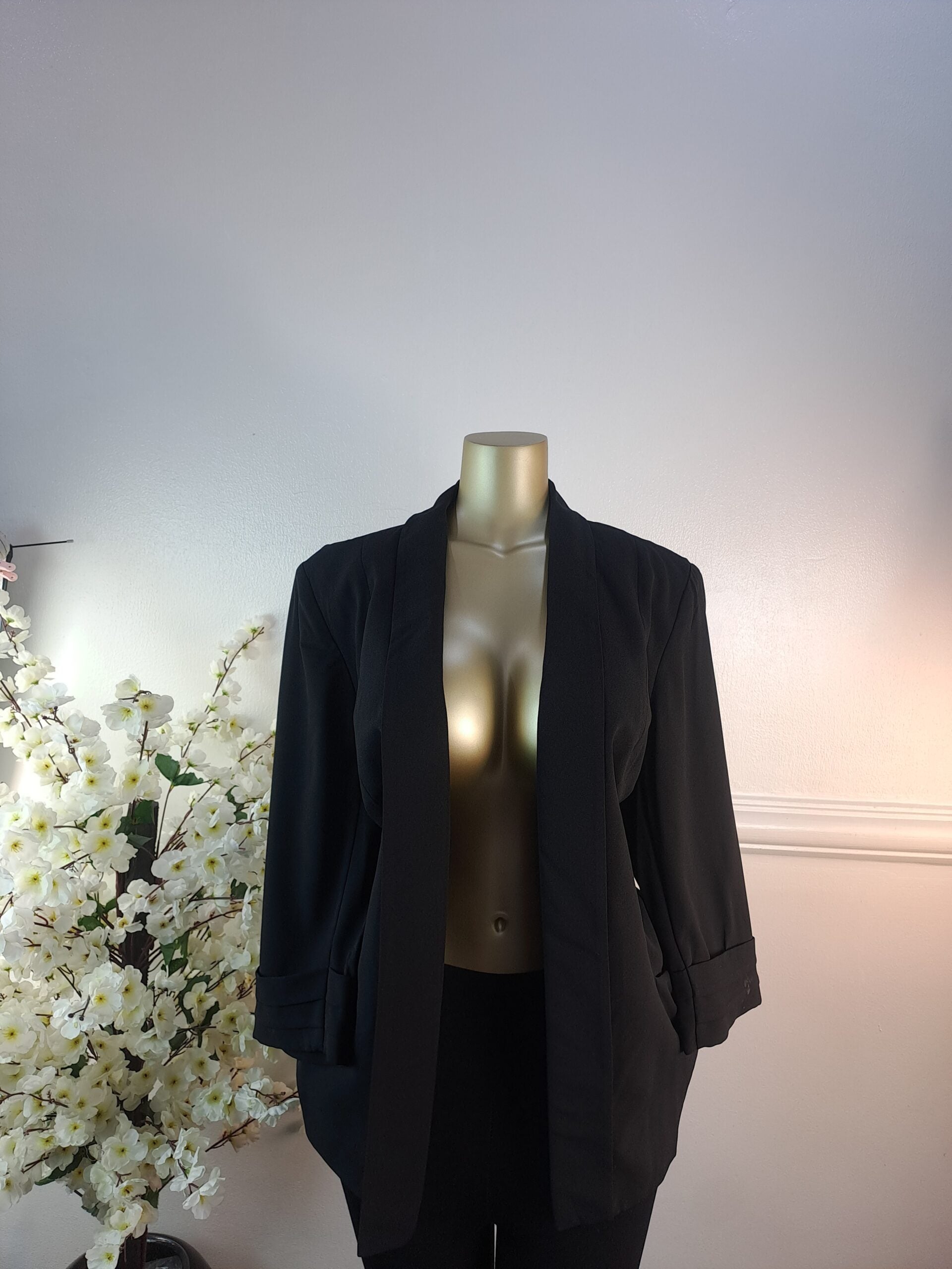 NEW LOOK UK SIZE 8 [LENGTH 27 INCHES, BLACK] image 0