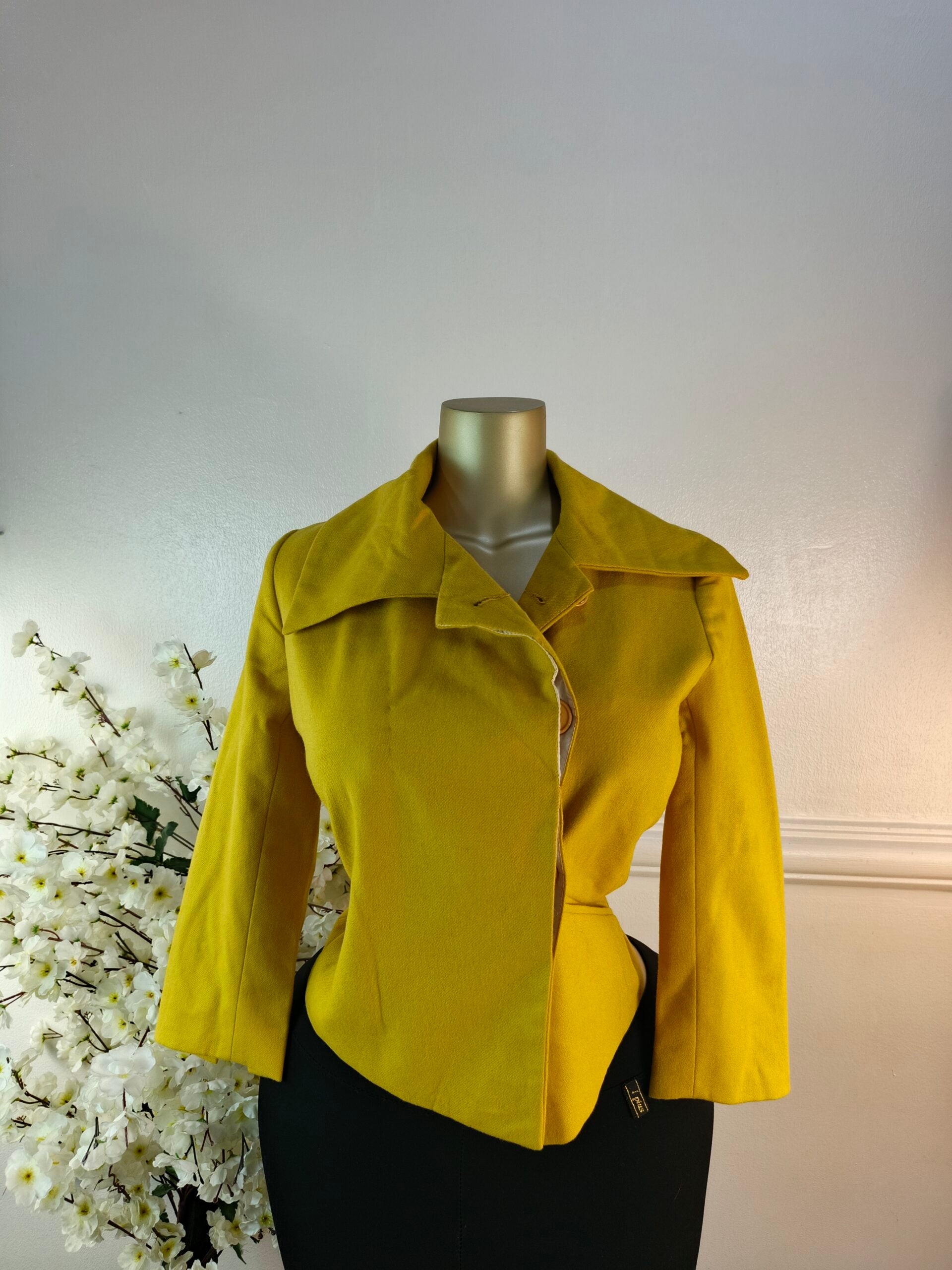 ZARA UK SIZE 10 [LENGTH 21 INCHES, CUSTARD YELLOW] image 0