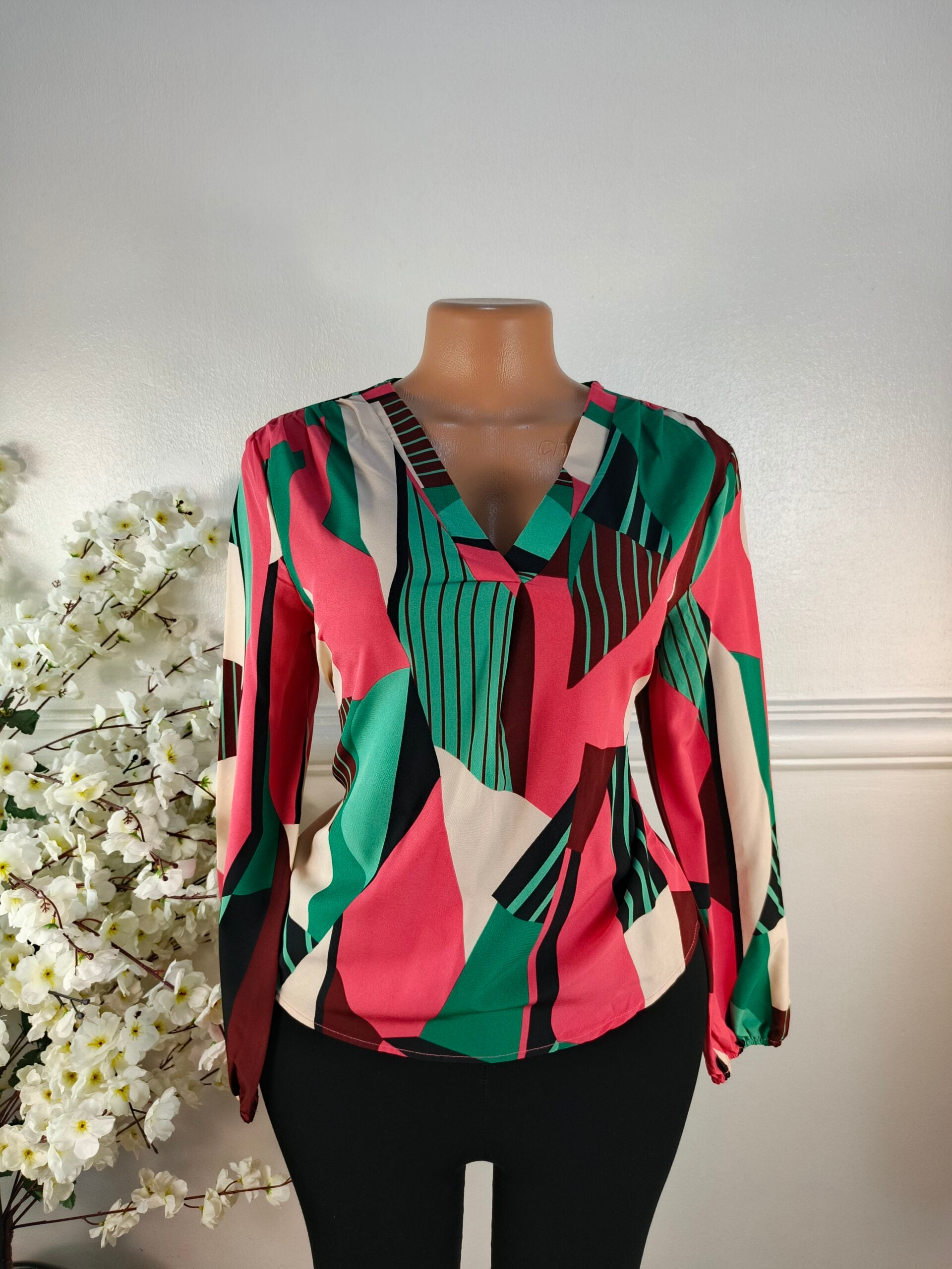 EMERY ROSE UK SIZE 8 [GREEN &amp; PINK] image 0
