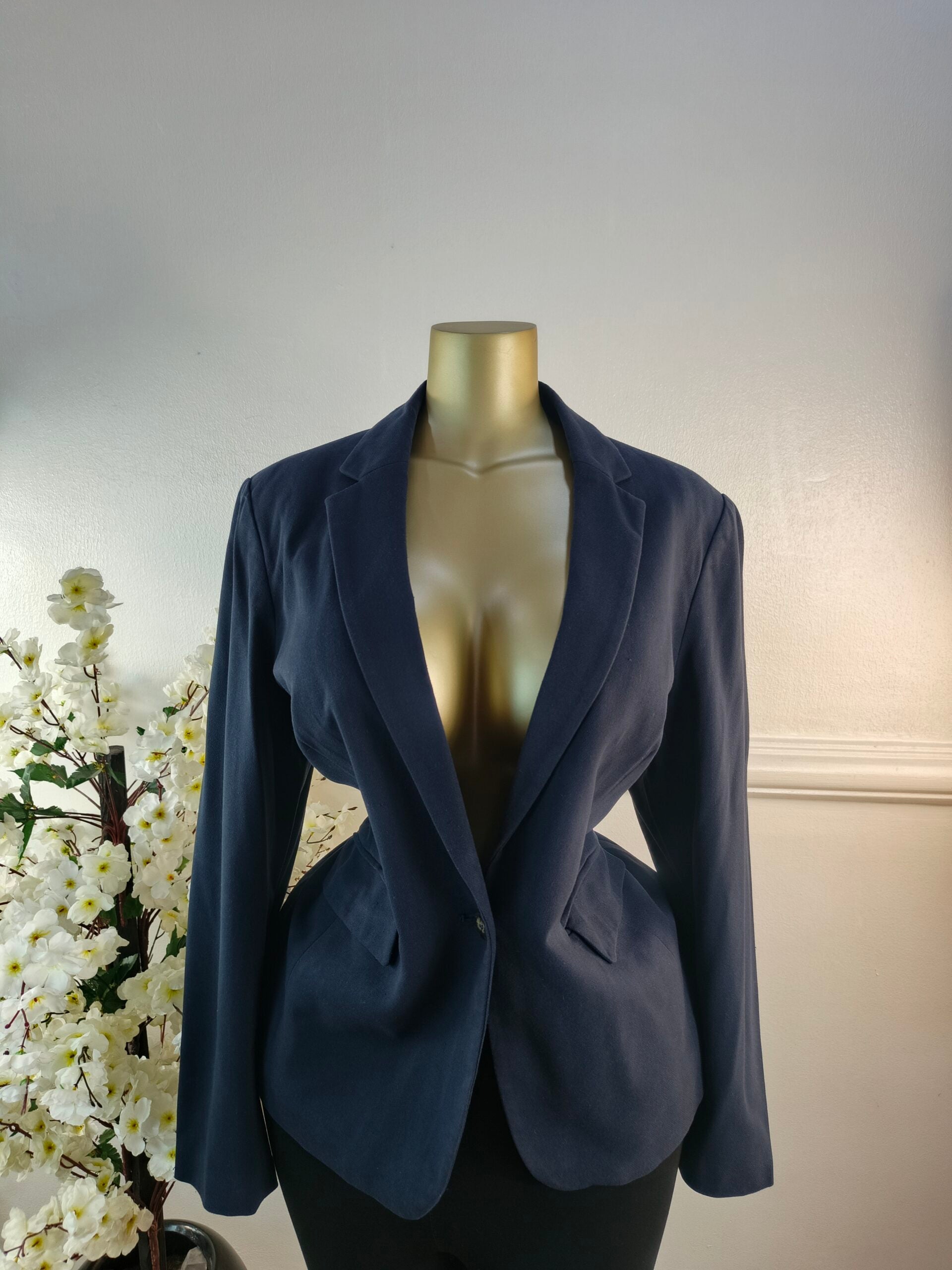 M&amp;S COLLECTION UK SIZE 18 [LENGTH 28 INCHES, NAVY BLUE] image 0