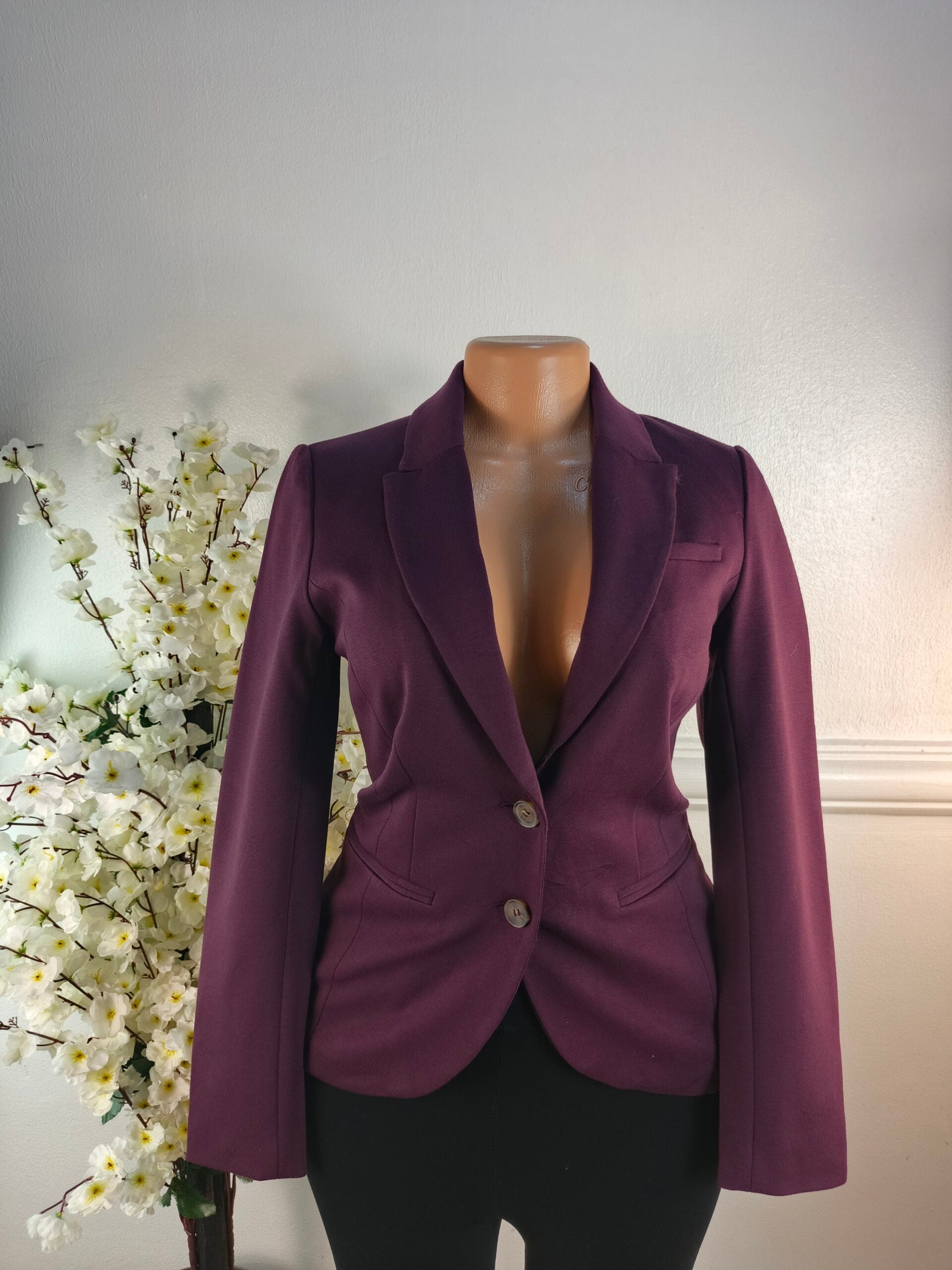 H&amp;M UK SIZE 6 [LENGTH 24 INCHES, WINE] image 0