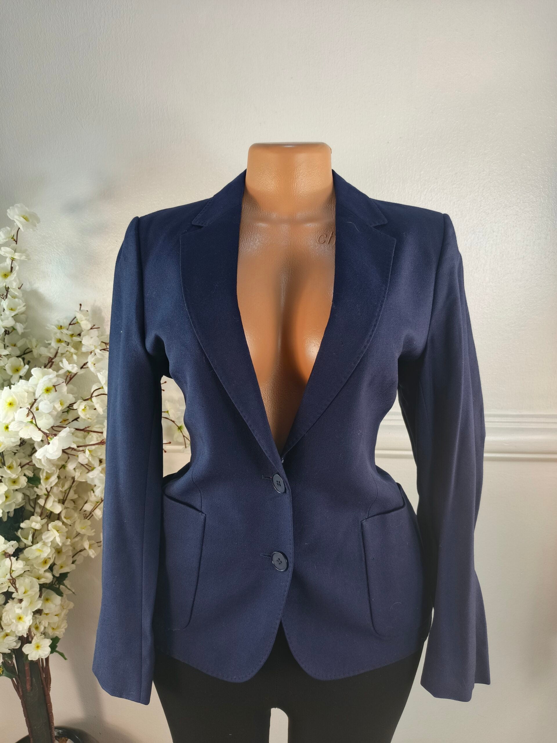BLAZER UK SIZE 10 [LENGHT 25 INCHES, NAVY BLUE] image 0