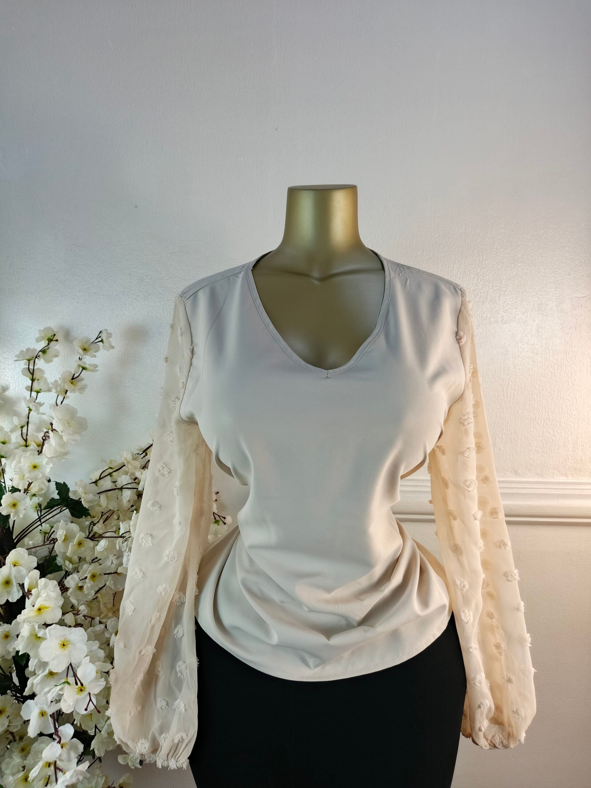 TOP UK SIZE 14 [CREAM] image 0