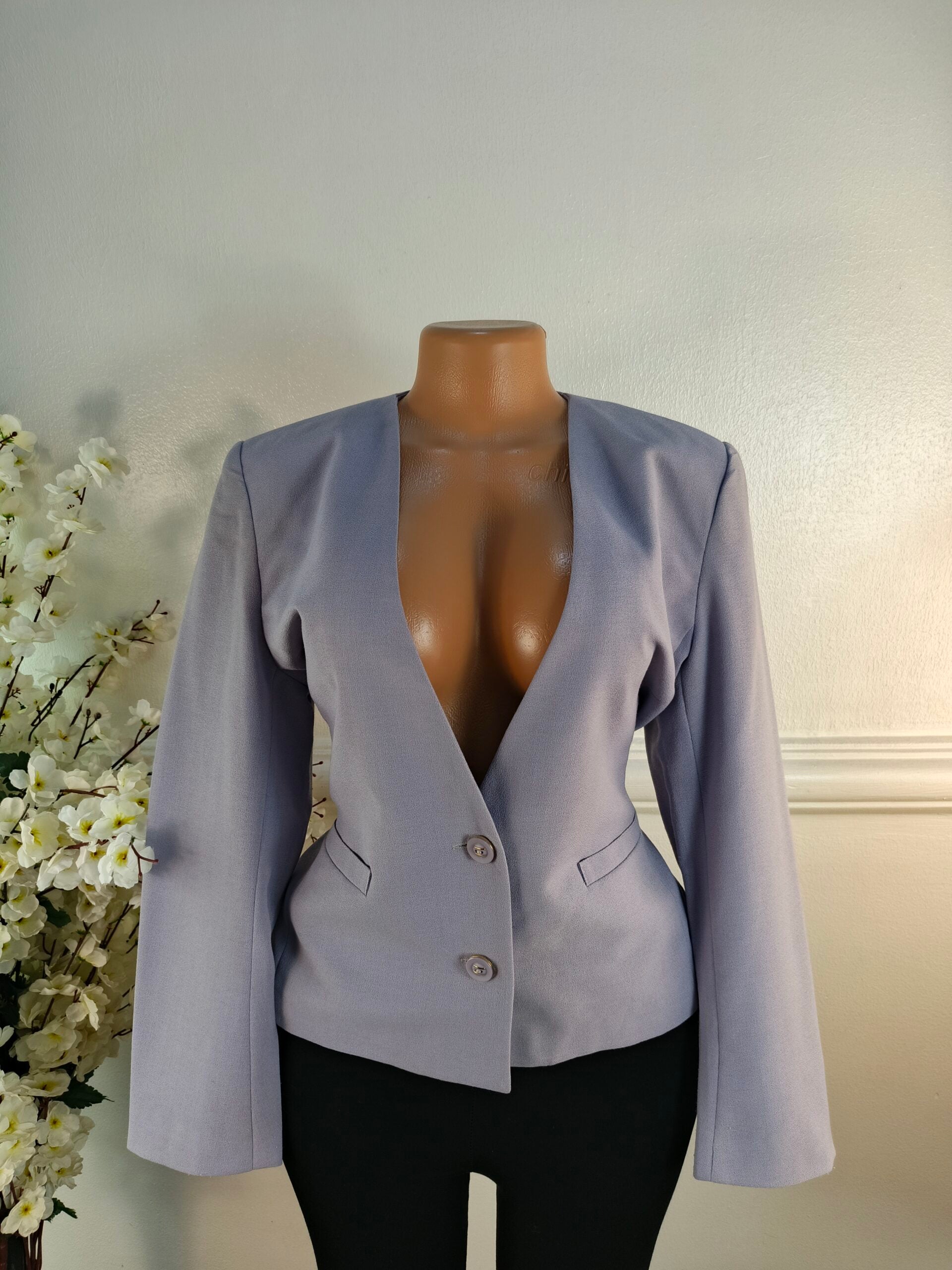 BLAZER UK SIZE 12 [LENGTH 24 INCHES, ONION PURPLE] image 0