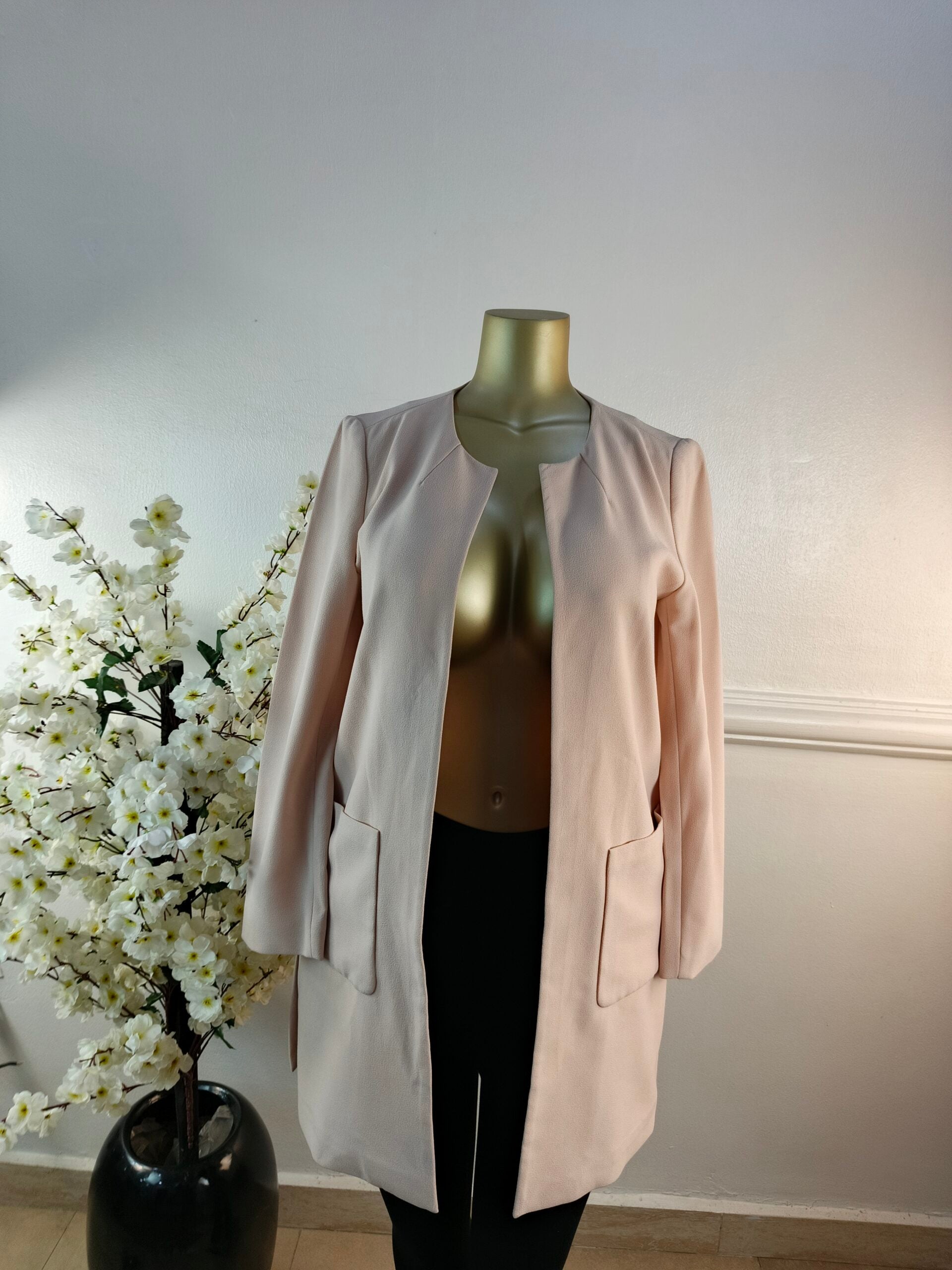 H&amp;M UK SIZE 12 [LENGTH 35 INCHES, PEACH] image 0