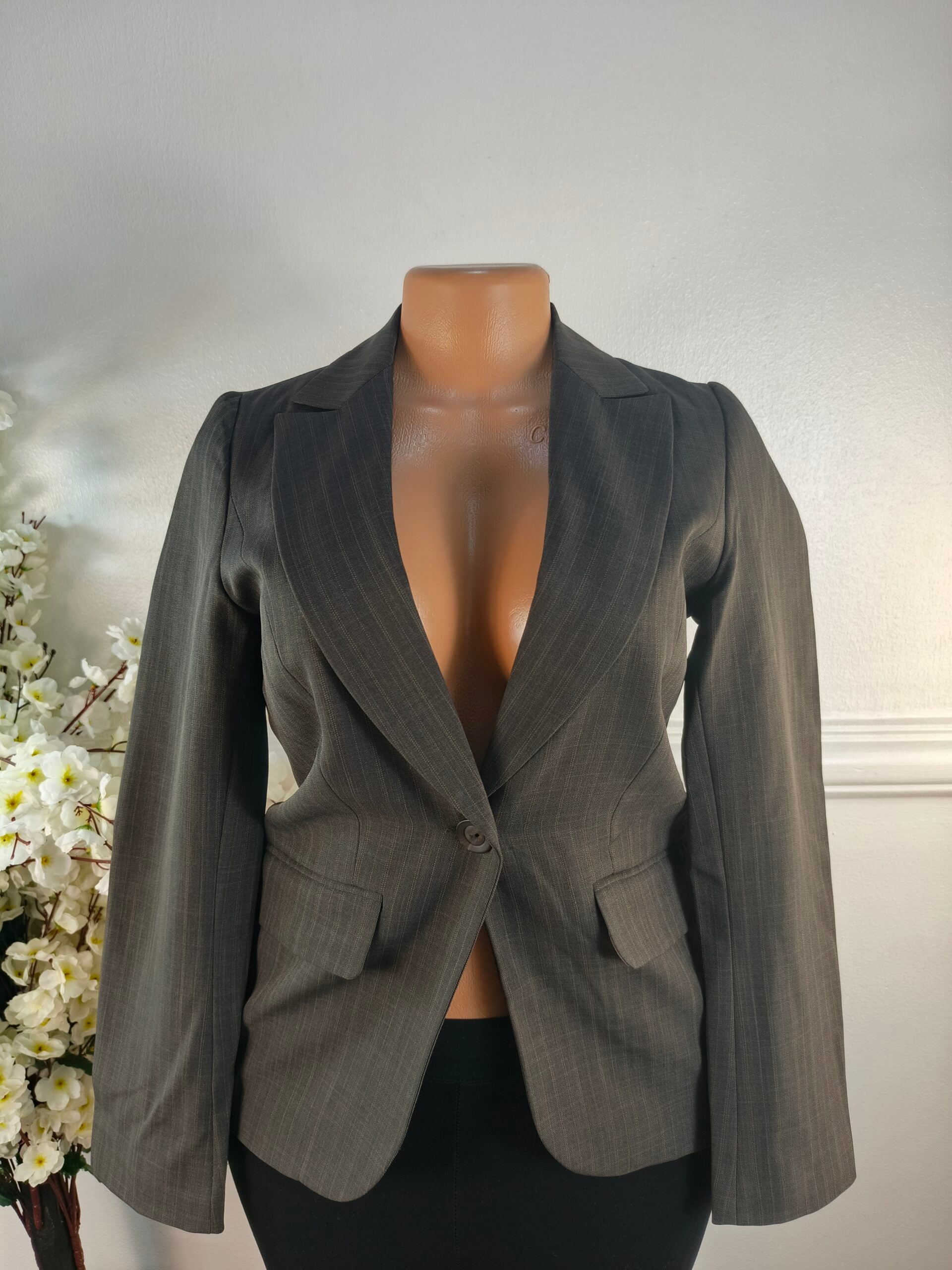 BLAZER UK SIZE 6 [LENGHT 24 INCHES, BROWN] image 0