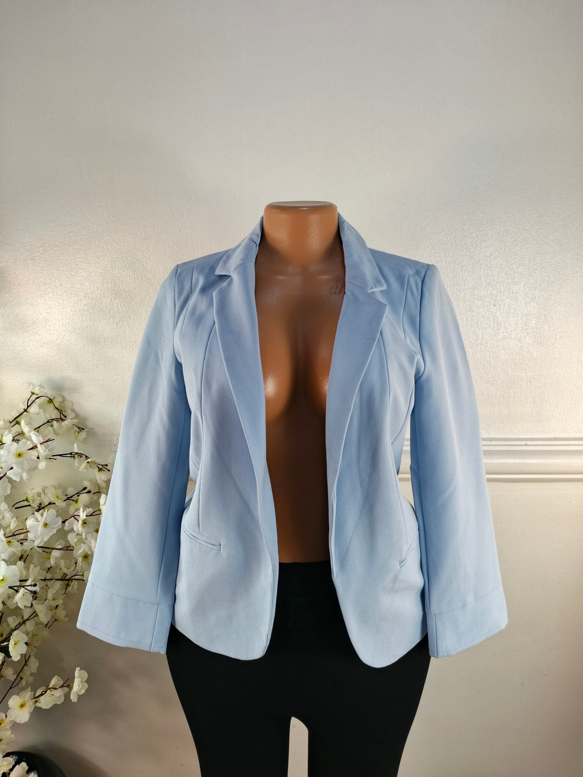 OFFICE GIRL UK SIZE 8 [LENGTH 24 INCHES, BLUE] image 0