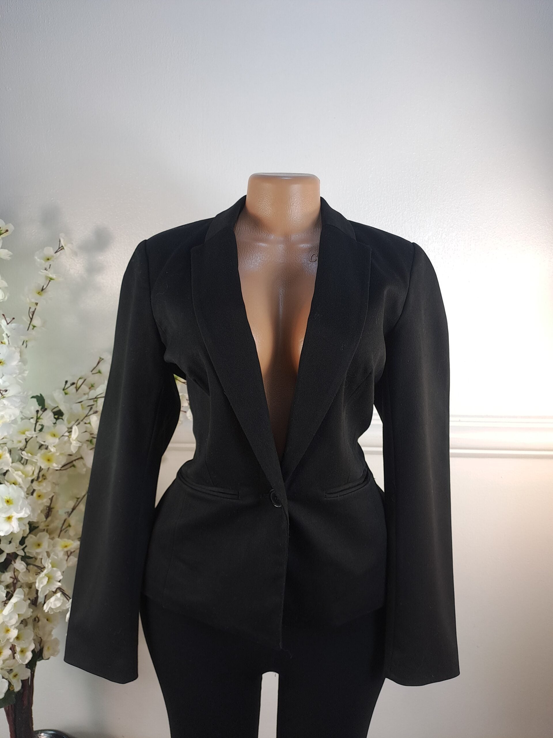 H&amp;M UK SIZE 10 [LENGTH 24 INCHES, BLACK] image 0
