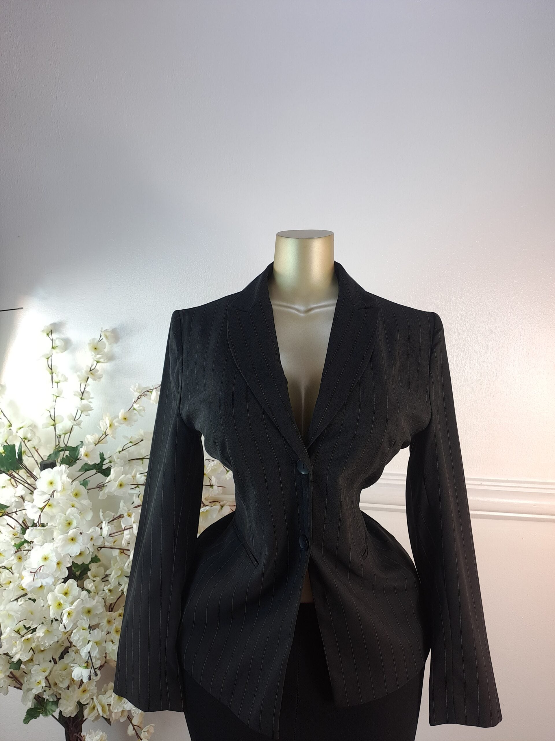 ELIZABETH SHELTON UK SIZE 12 [LENGTH 25 INCHES, BLACK] image 0