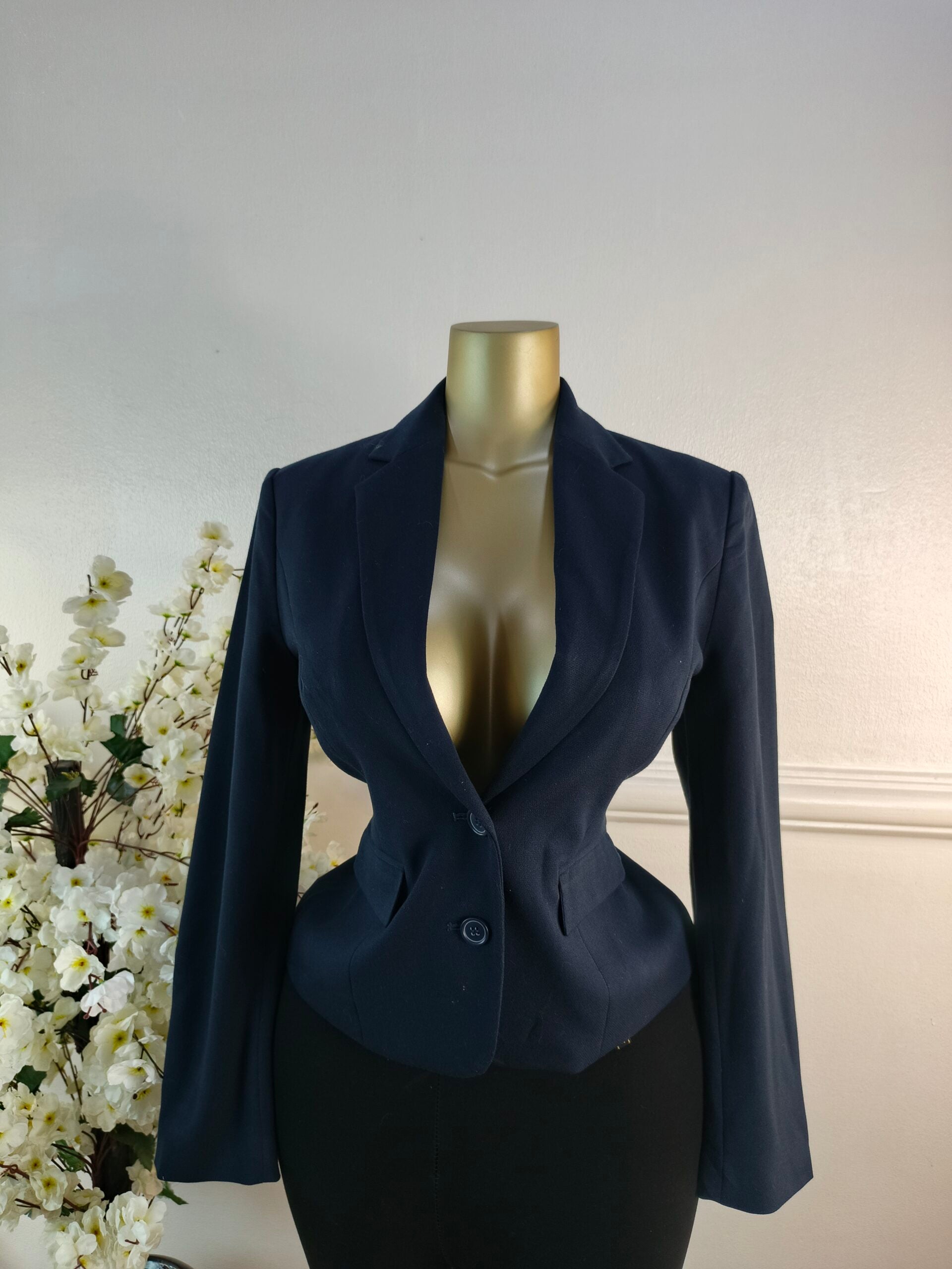 M&amp;S WOMAN UK SIZE 8 [LENGTH 23 INCHES, NAVY BLUE] image 0