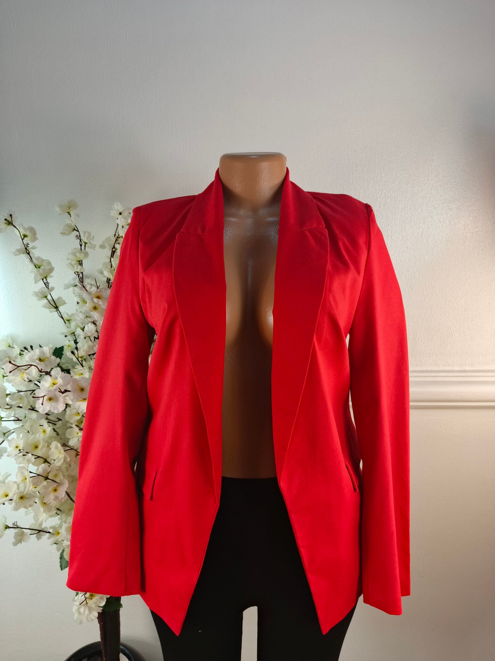 POLYESTER UK SIZE 8 [LENGTH 27 INCHES, RED] image 0