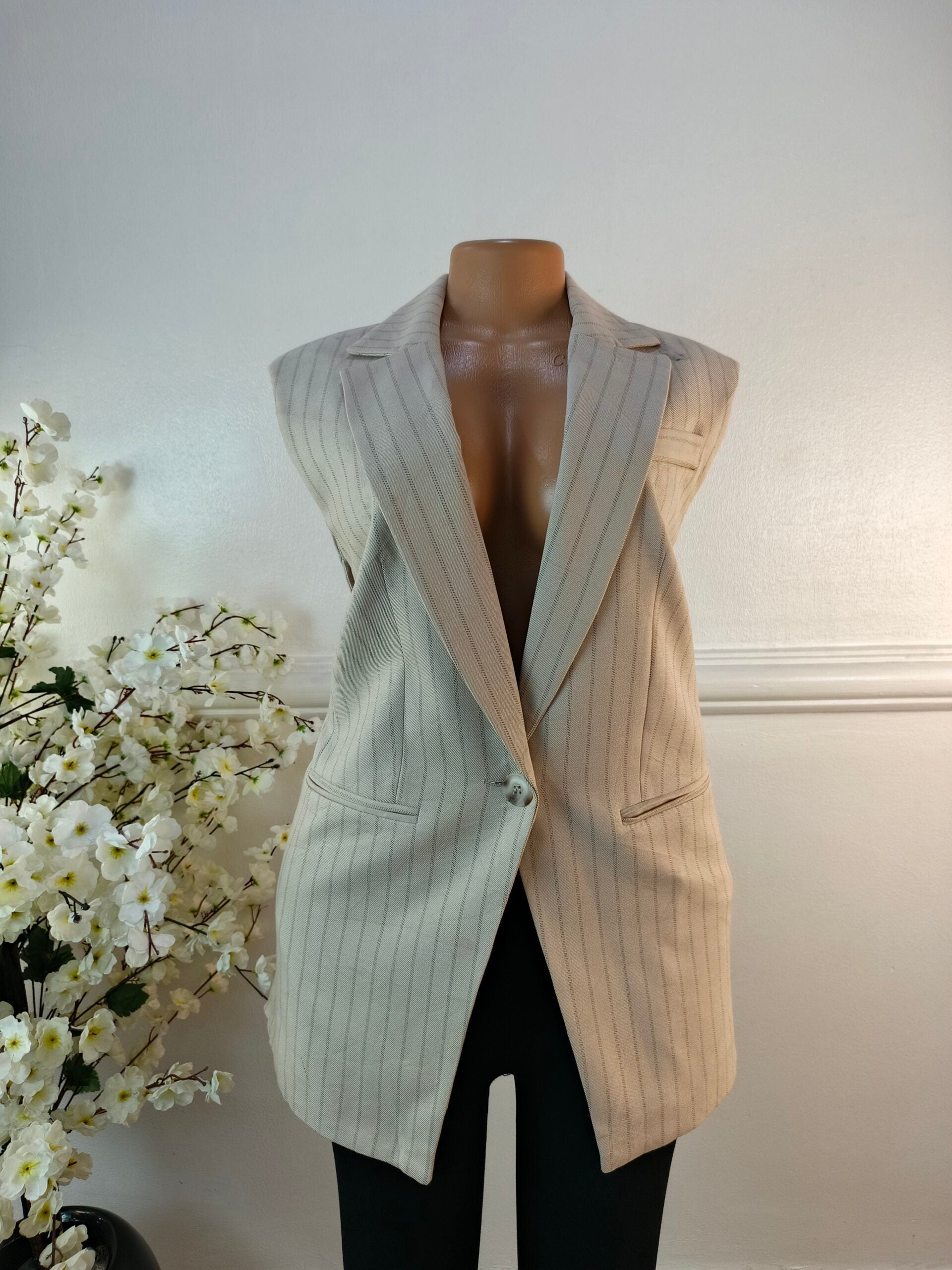 RIVER ISLAND UK SIZE 8 [LENGTH 31 INCHES, COTTON] image 0