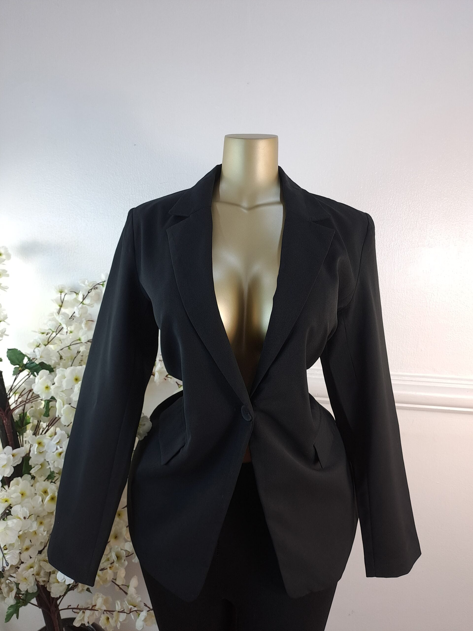 H&amp;M UK SIZE 10 [LENGTH281 INCHES, BLACK] image 0