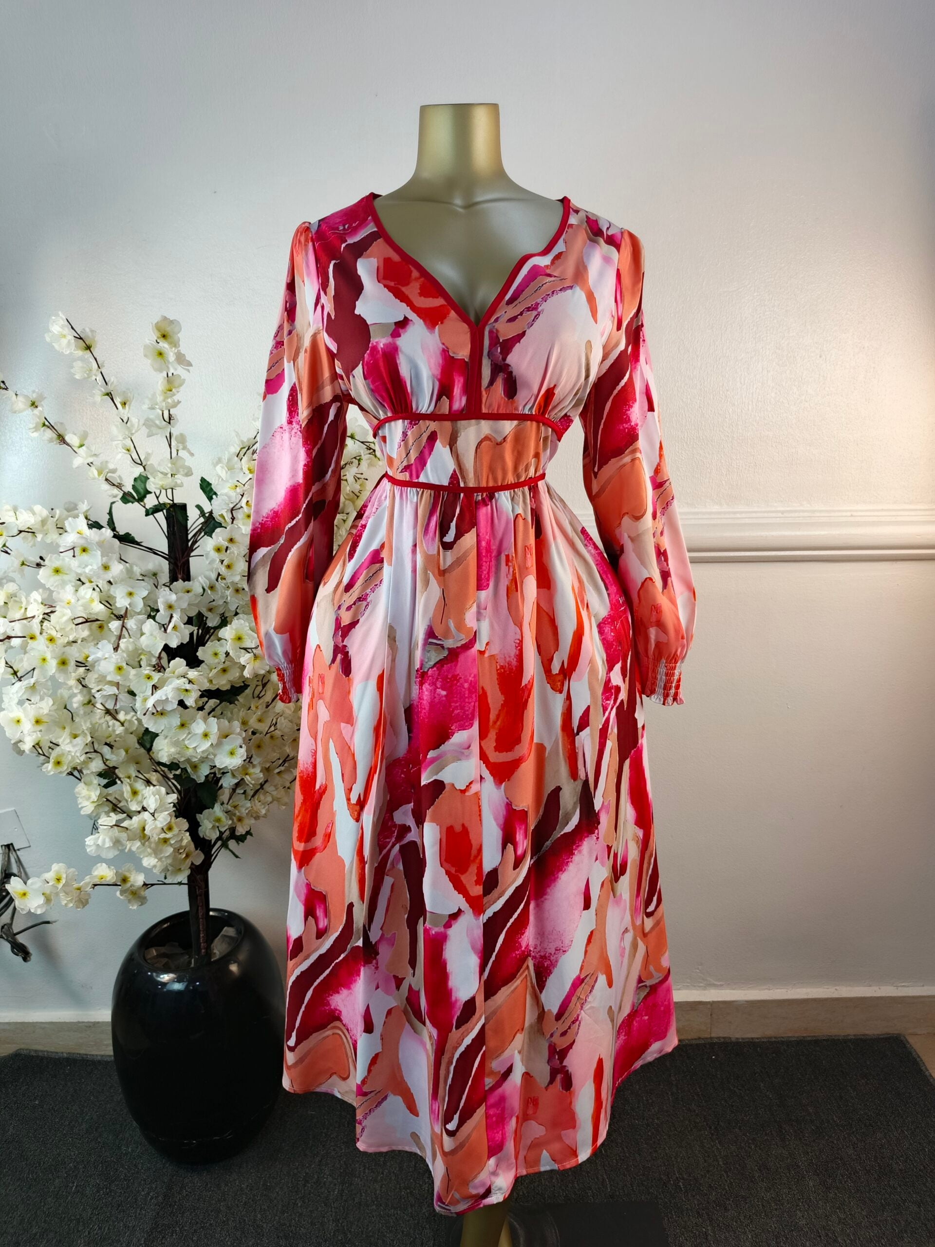 DRESS UK SIZE 16 [L49, RED] image 0
