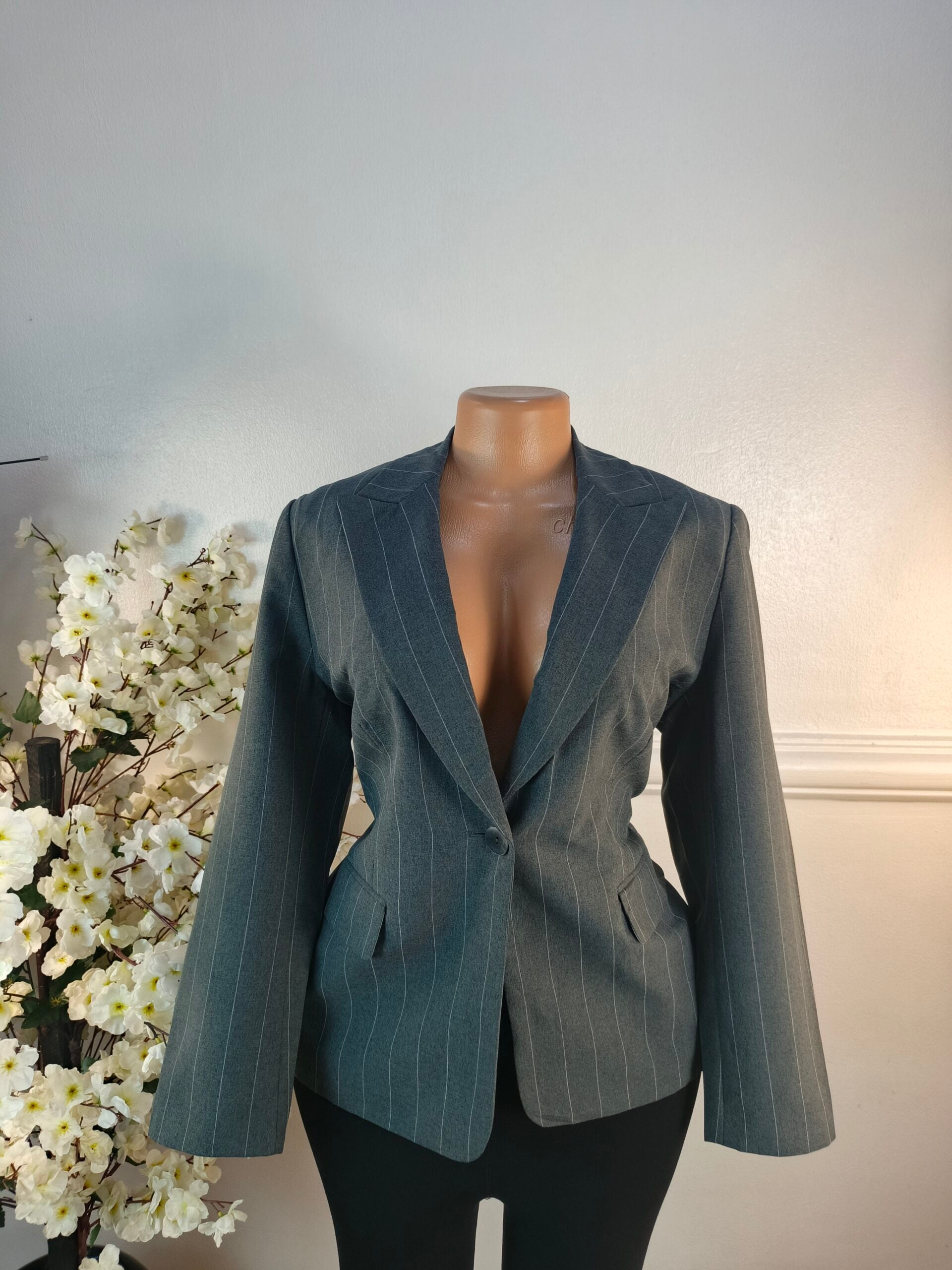 MARK &amp; SPENSER UK SIZE 14 [LENGTH 26 INCHES, GREY] image 0