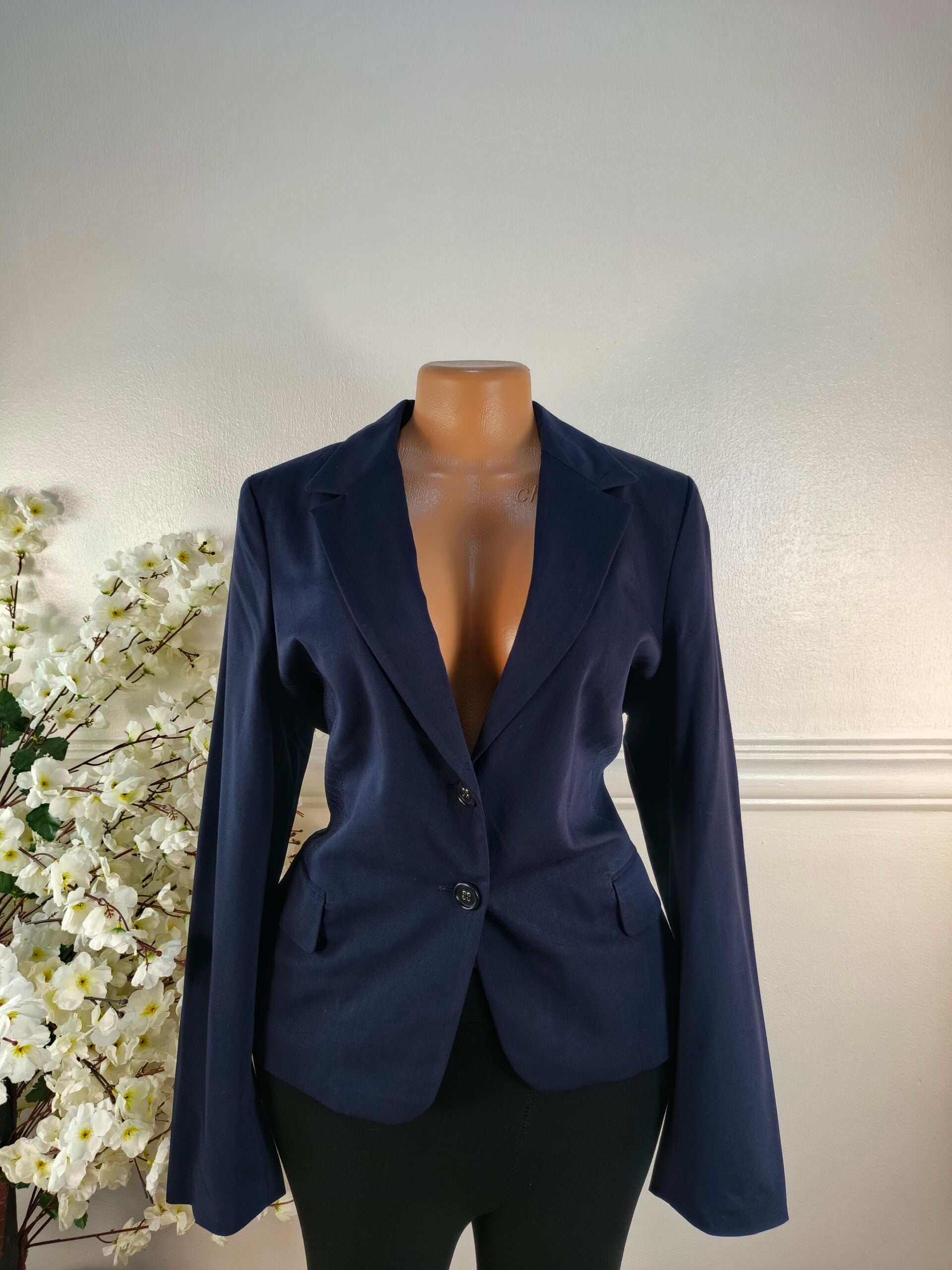 L.K. BENNETT UK SIZE 12 [LENGTH 26 INCHES, NAVY BLUE] image 0