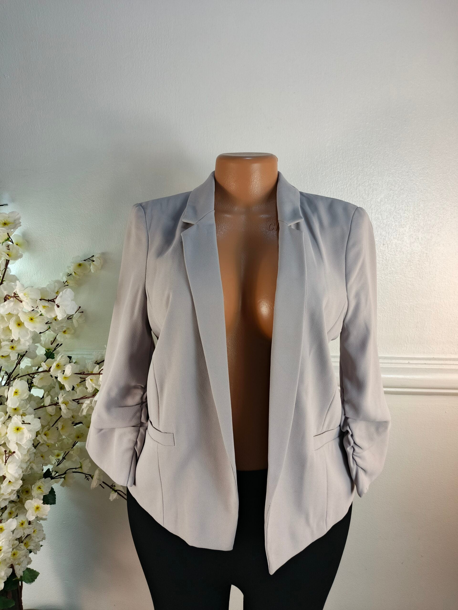 RIVER ISLAND UK SIZE 10 [LENGTH 24 INCHES, GREY] image 0