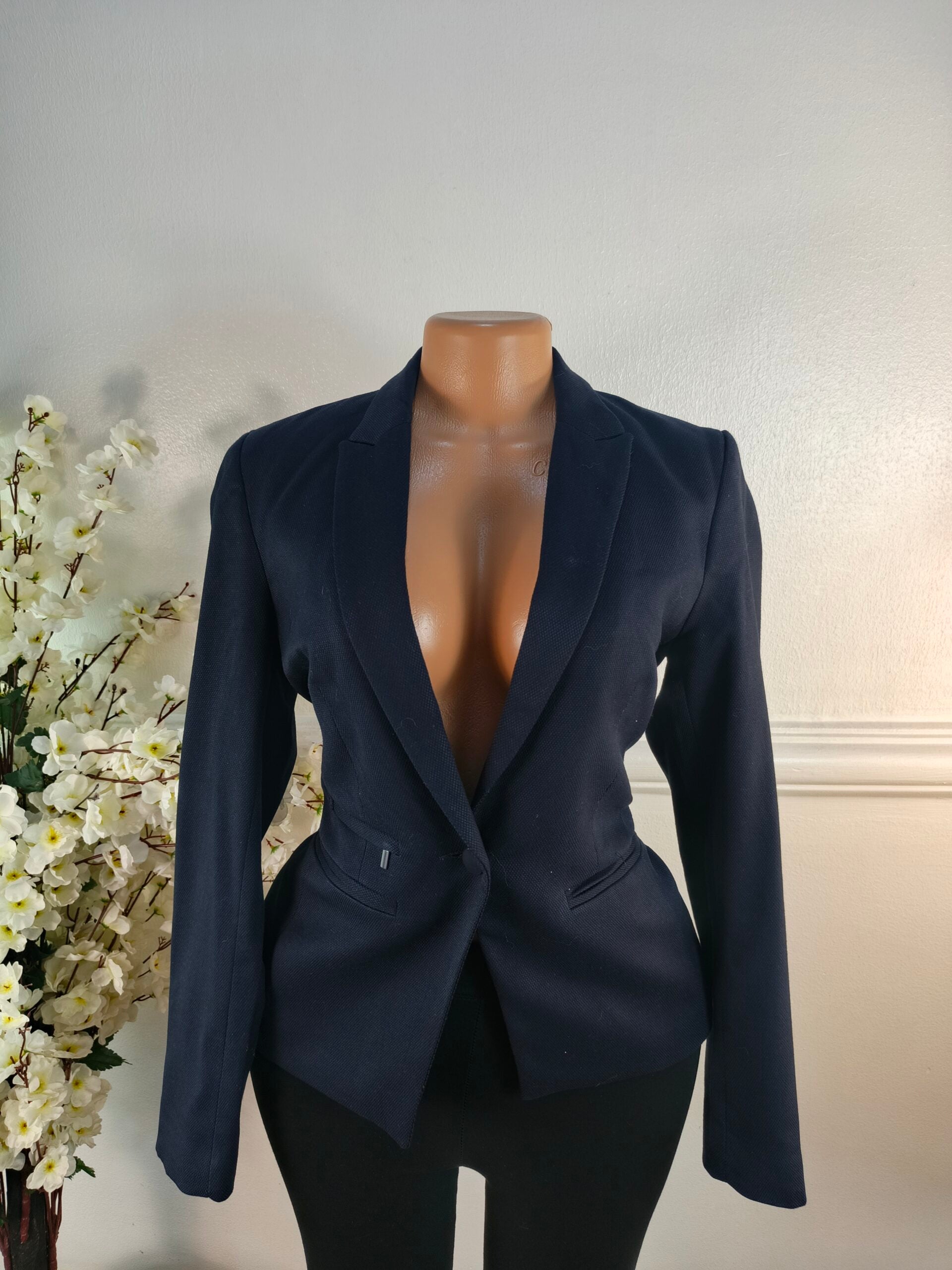 NEXT TAILORING UK SIZE 12 [LENGTH 26 INCHES, NAVY BLUE] image 0