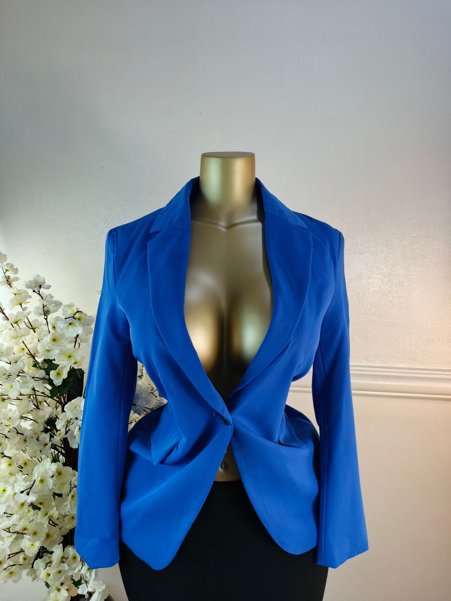 BERSHKA UK SIZE 8 [LENGTH 27 INCHES, BLUE] image 0