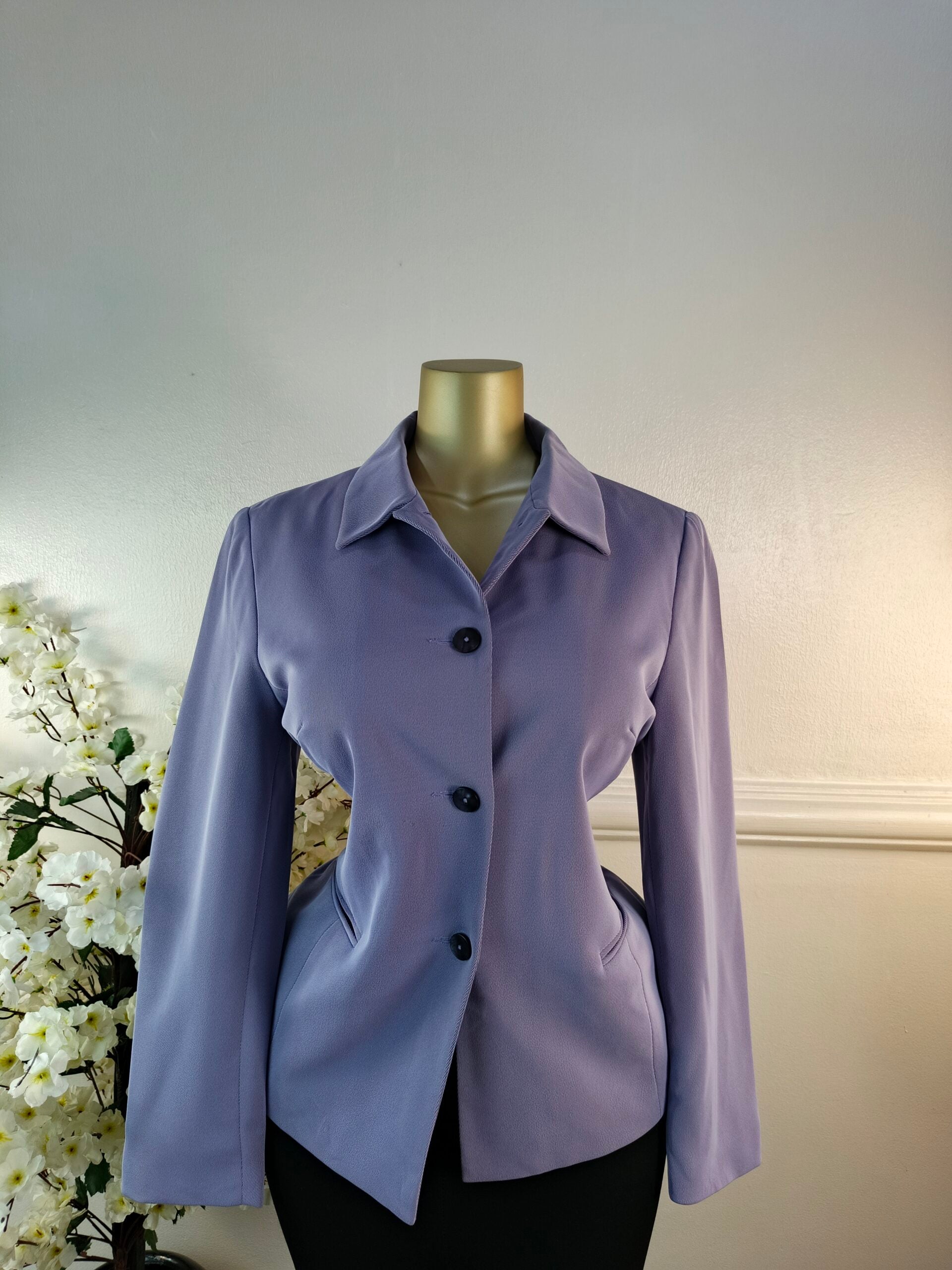 BLAZER UK SIZE 14 [LENGTH 28 INCHES, LILAC] image 0